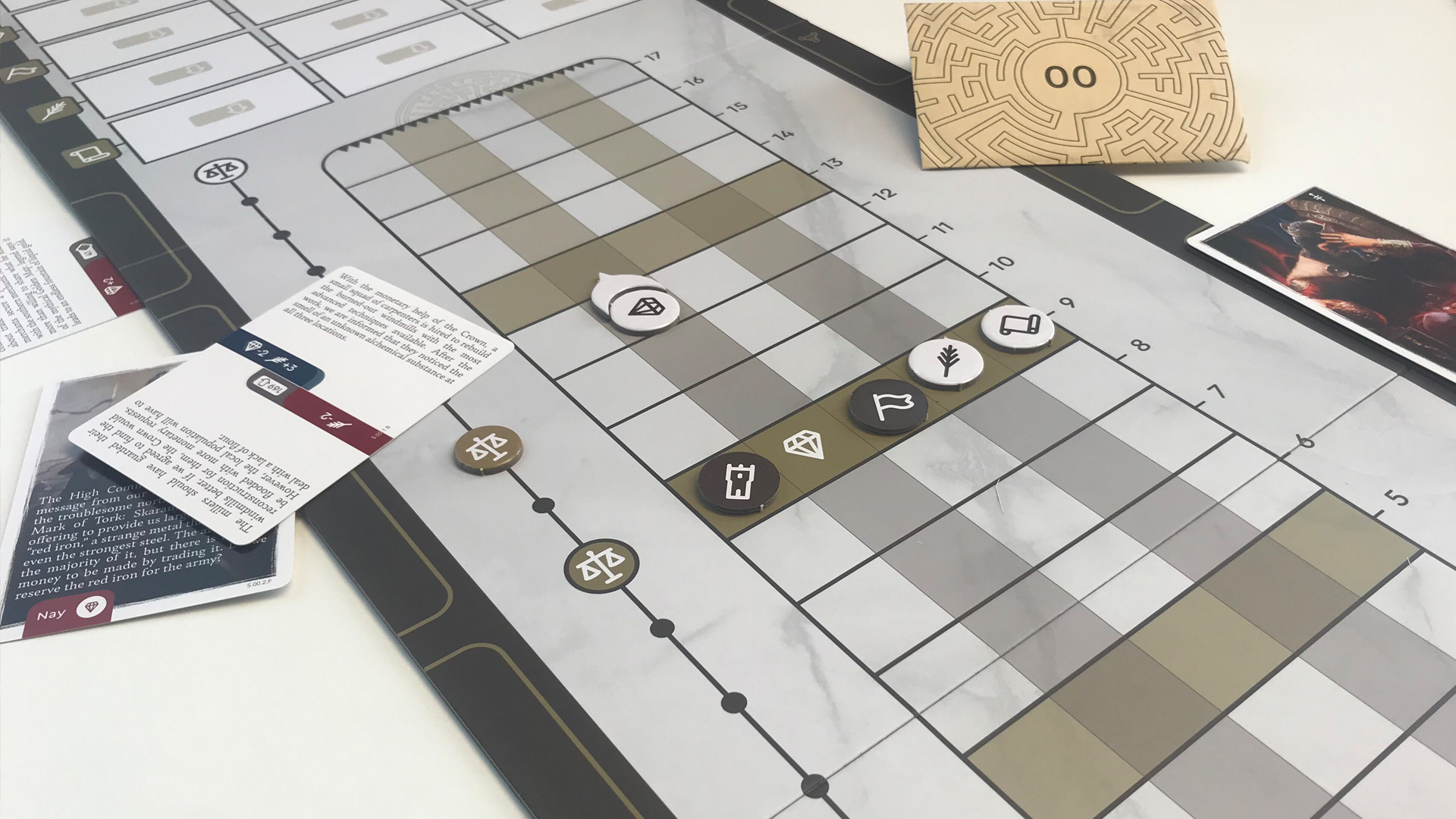 Preview So Far The King S Dilemma Is A Delightfully Cruel Legacy Board Game Packing Tons Of Roleplaying Fun Dicebreaker