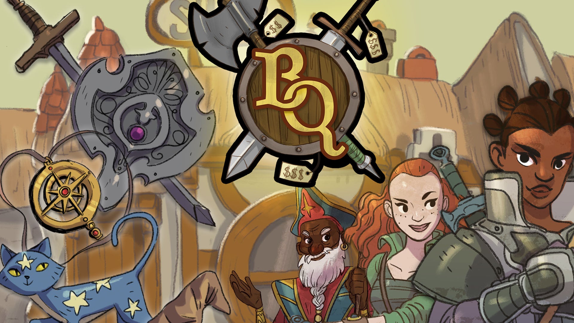 Image for Bargain Quest board game review - flashy fun in a fantasy world that struggles for depth
