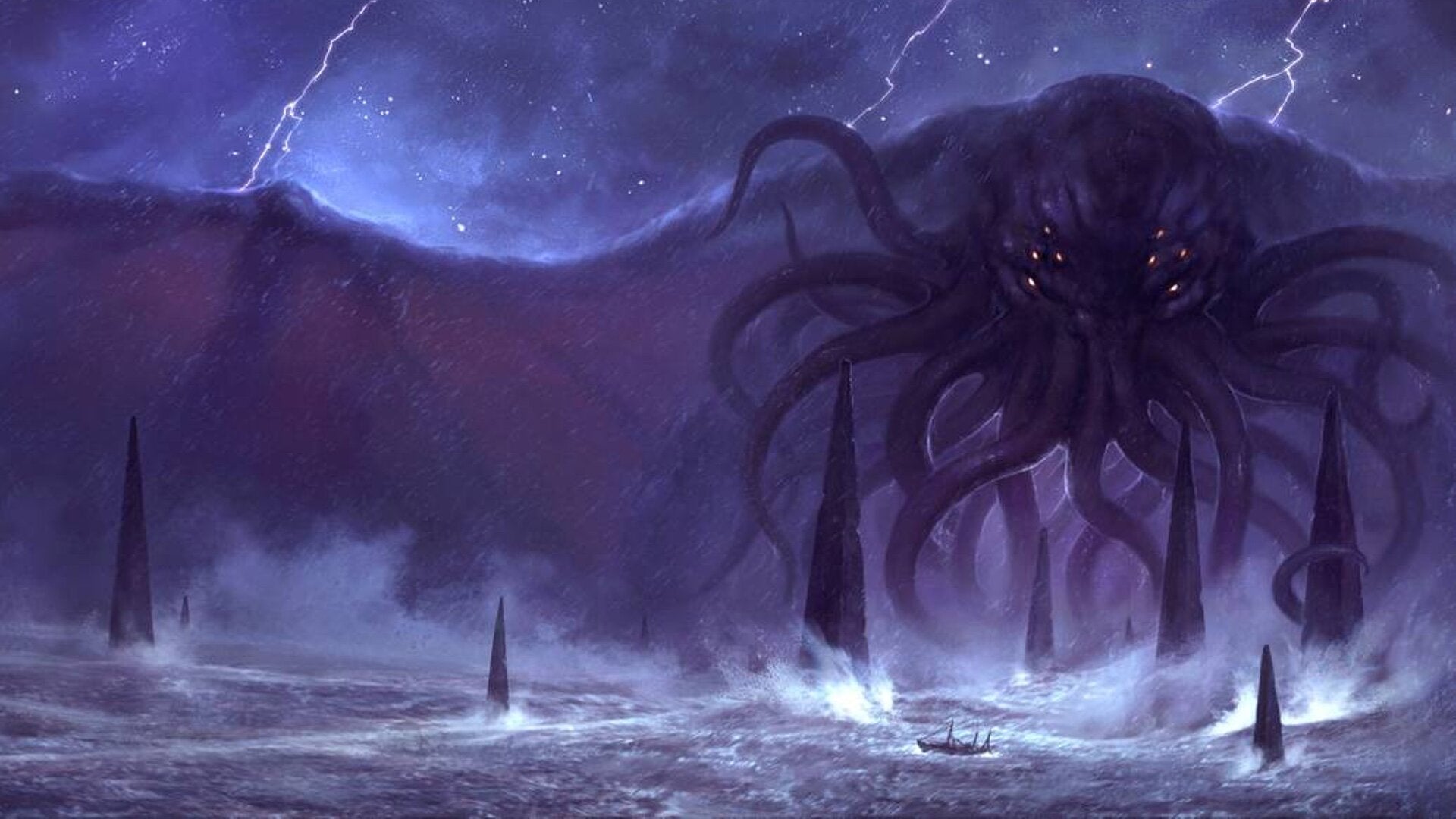 Call of Cthulhu, a horror tabletop RPG that draws from the Lovecraftian mythos.