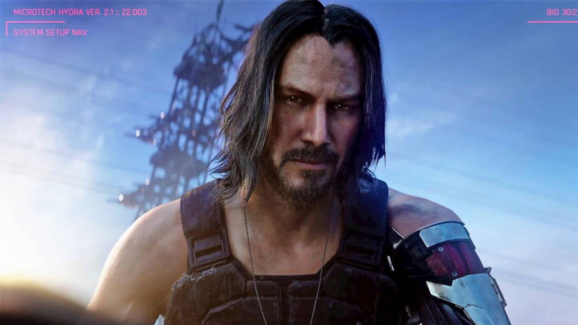 Johnny Silverhand, as depicted in the upcoming Cyberpunk 2077 video game.