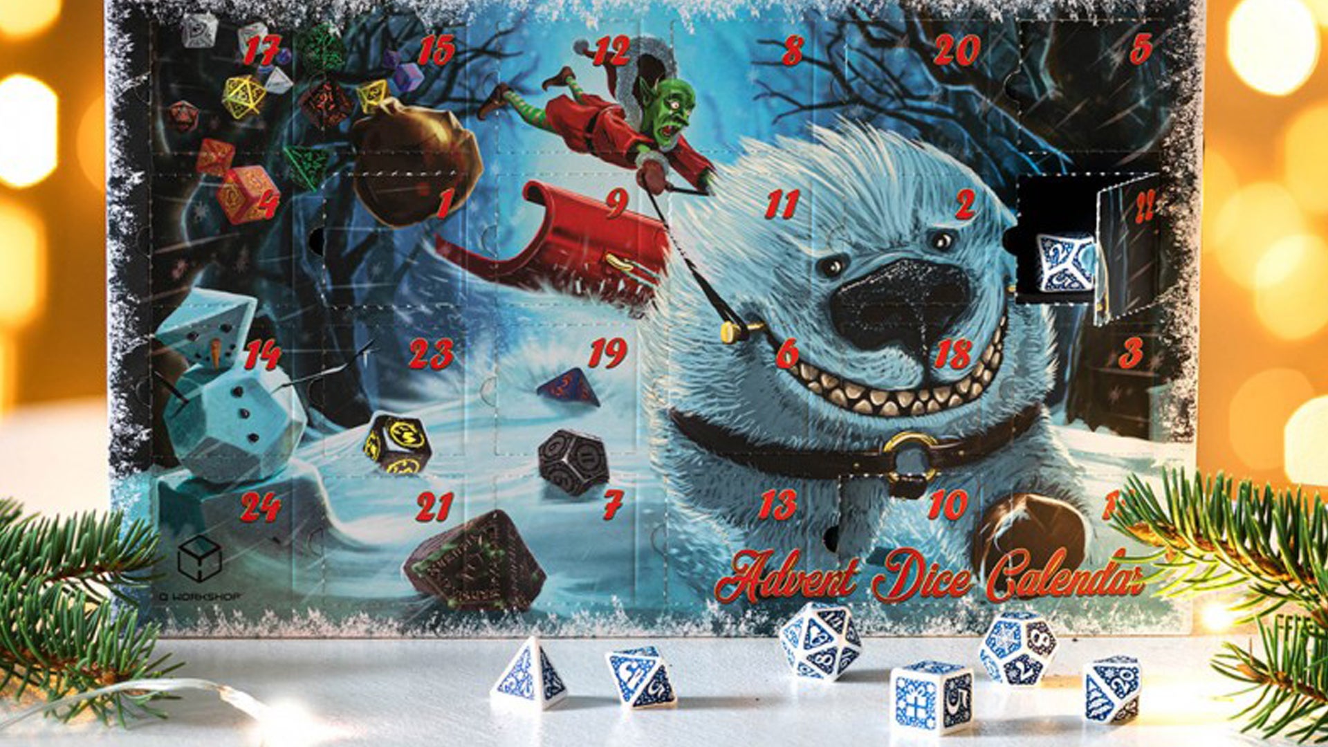 Image for £44 dice advent calendar lets you count down the d12 Days of Christmas