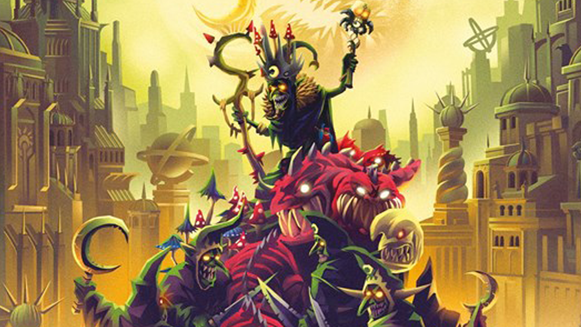 The front cover for the Age of Sigmar book Gloomspite
