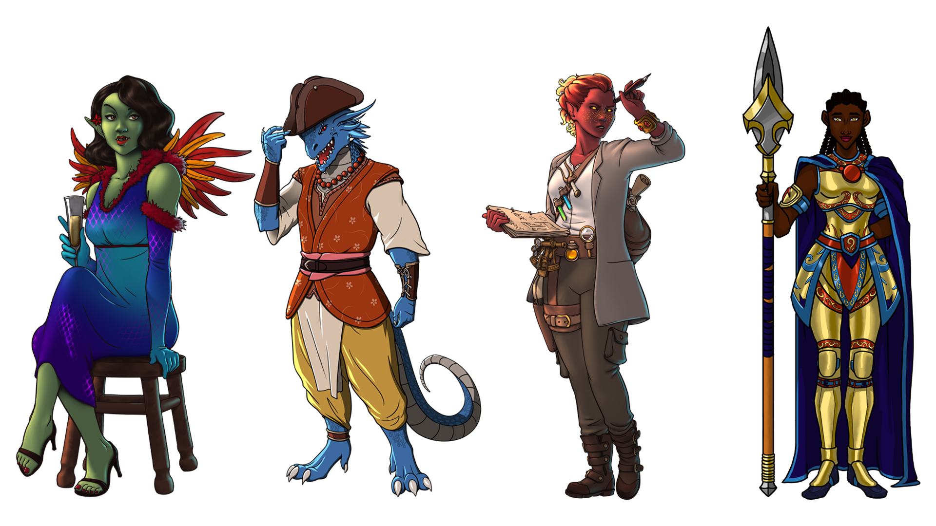 Character artwork for Anasi's Tapestry of Lives.