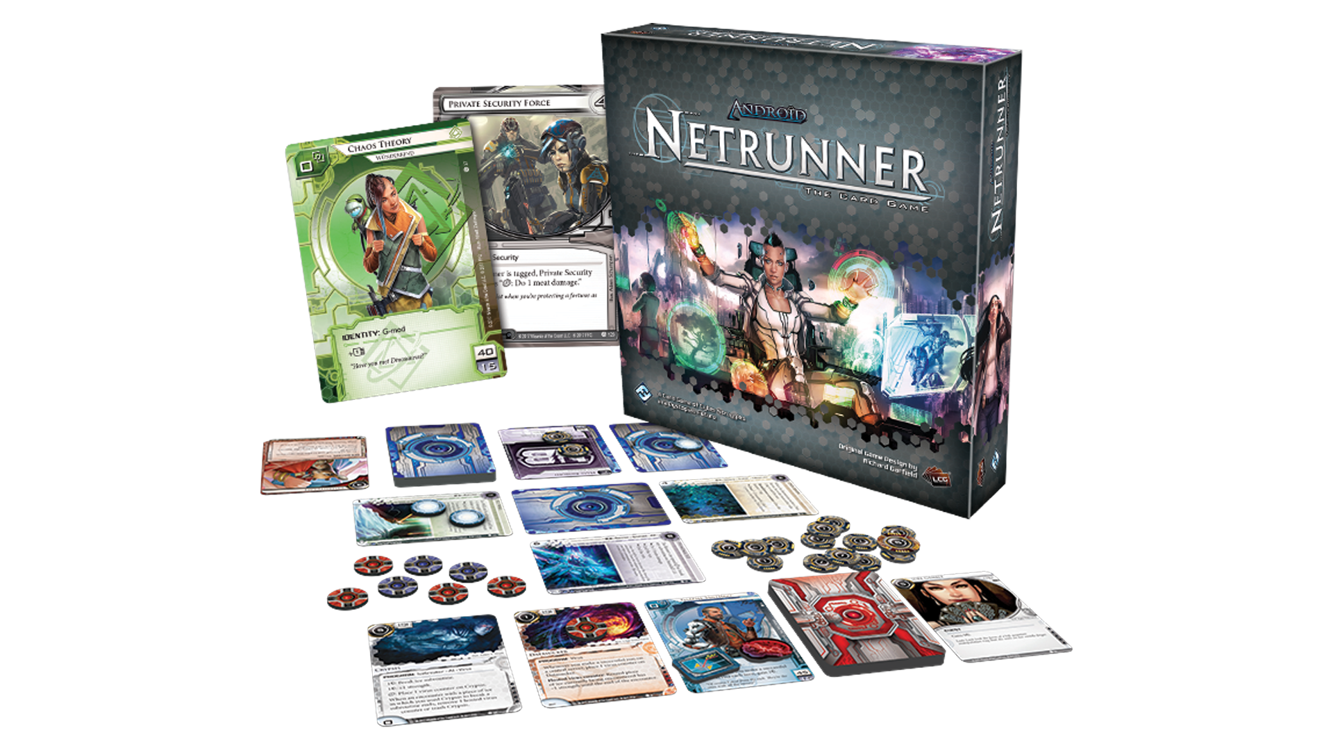 FANTASY FLIGHT LCG ANDROID NETRUNNER CARD GAME 50x ART SLEEVES LIMITED EDITION E 