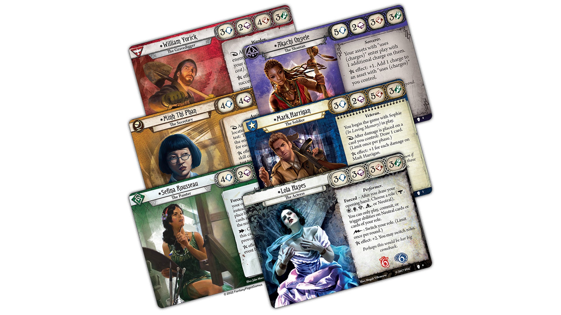 Arkham Horror: The Card Game - Path to Carcosa Investigator Expansion cards