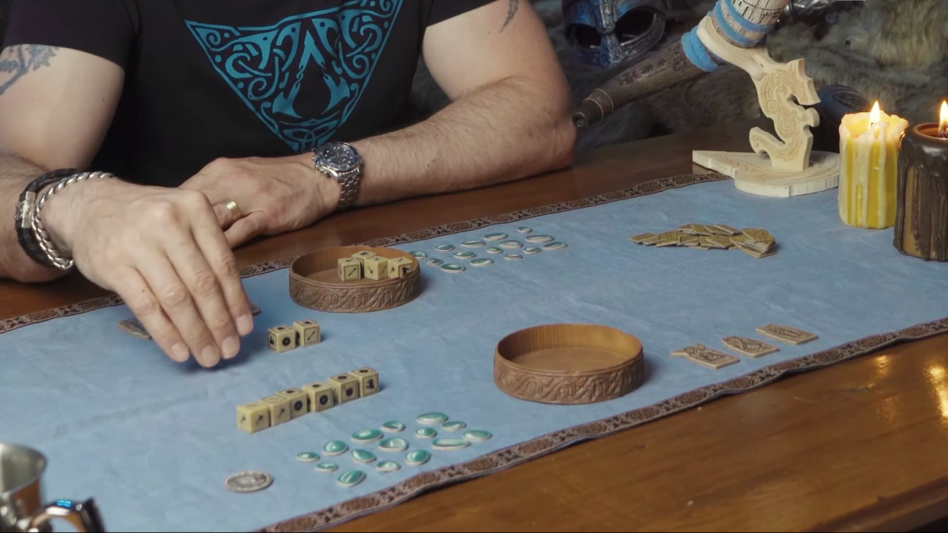 Image for Assassin’s Creed Valhalla fans fund Kickstarter for physical version of dice game Orlog within an hour