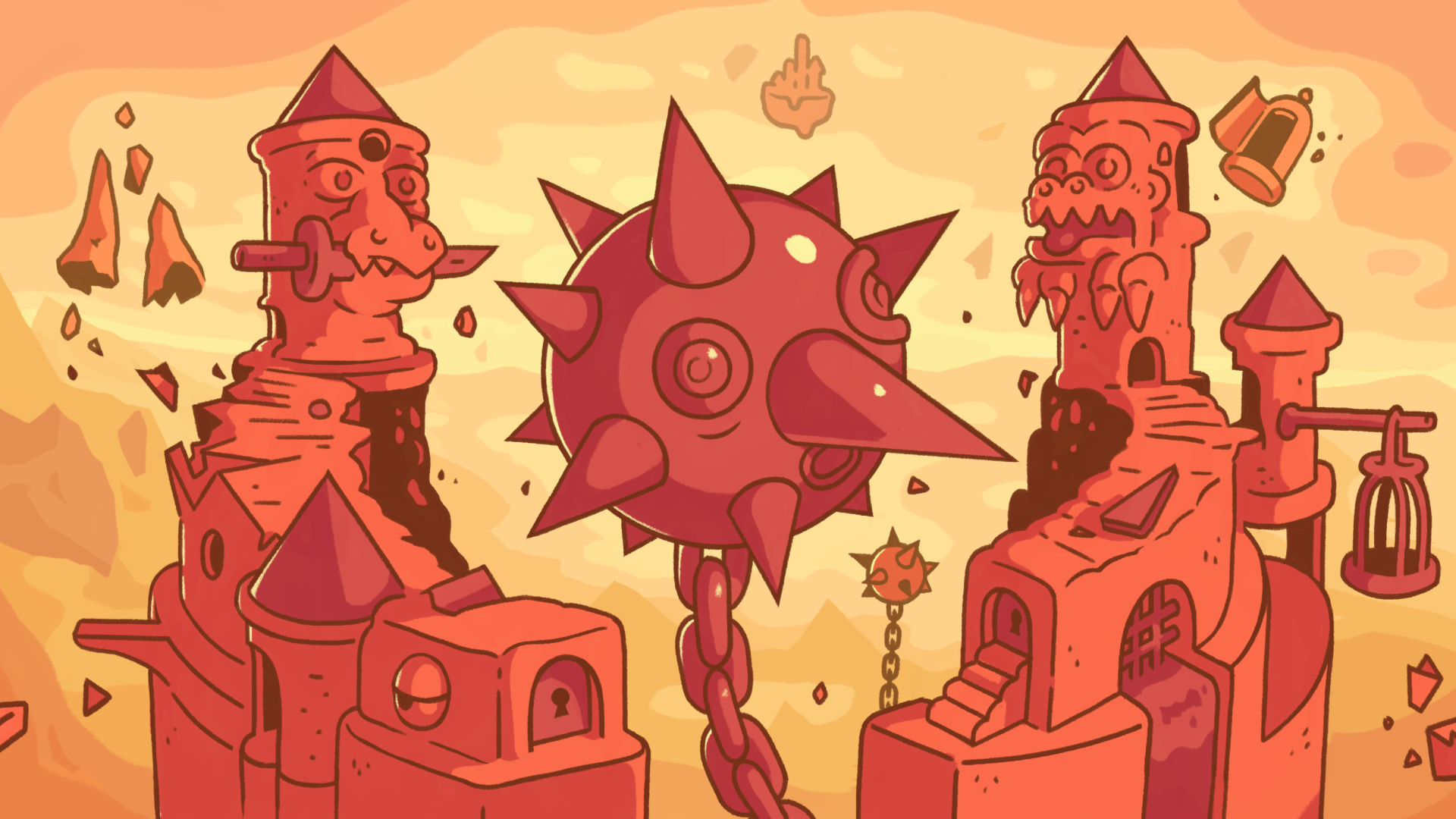 Realm card art for card game Bad Baby Lich Lords