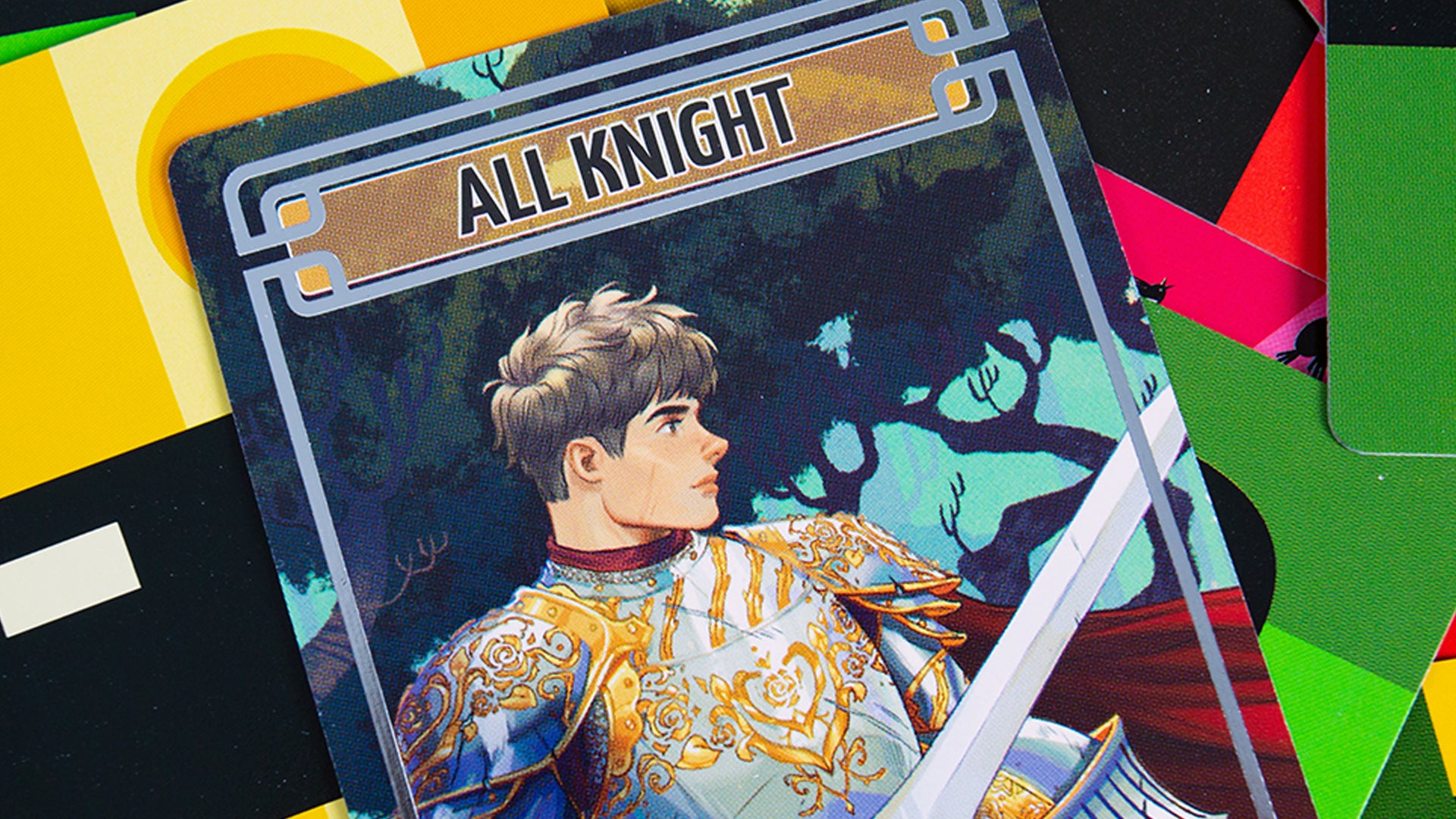 Sparkle Kitty Nights party board game card All Knight