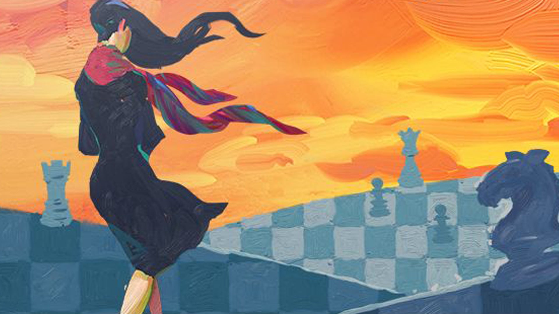 Canvas board game artwork