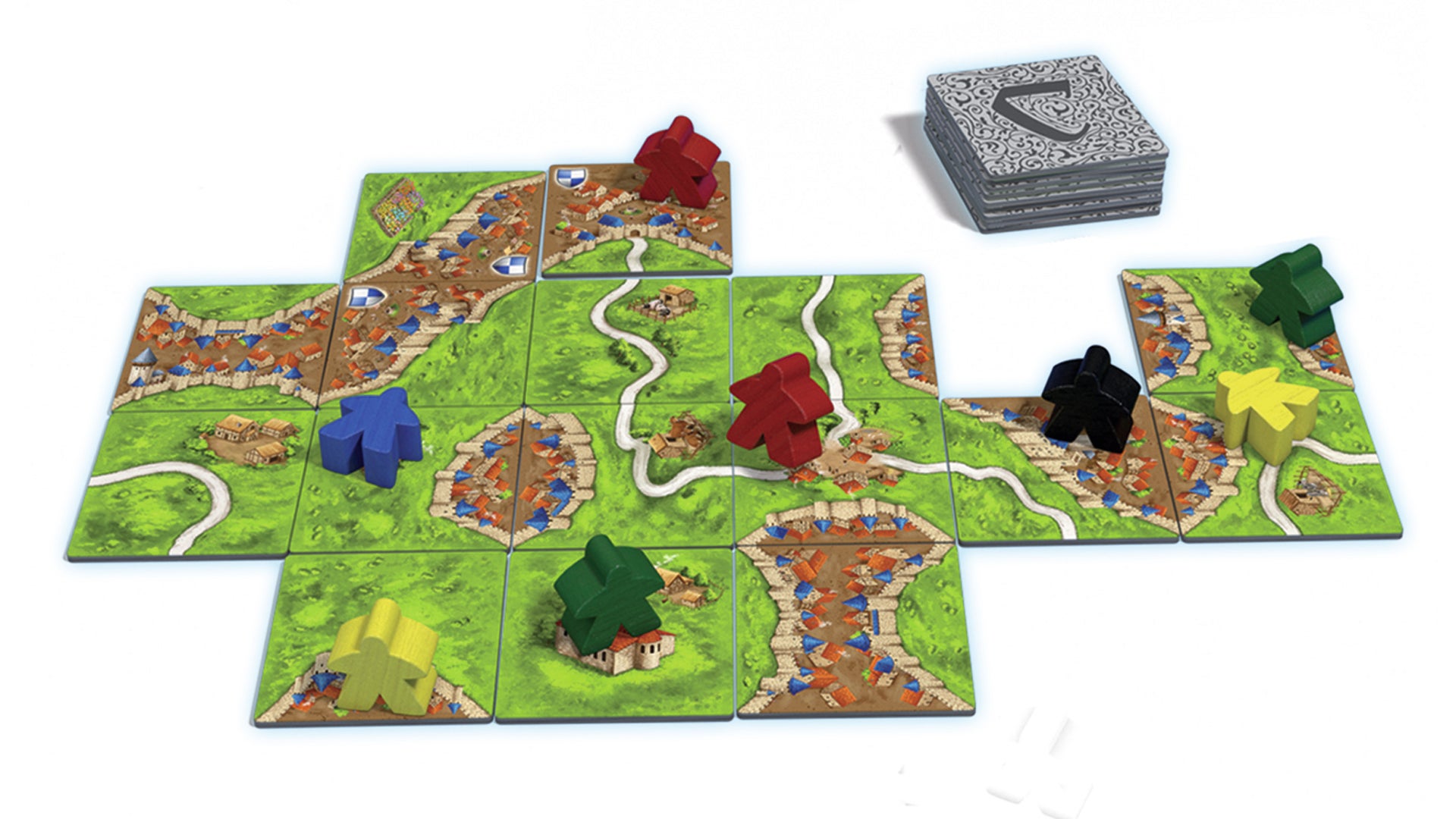 Carcassonne beginner board game gameplay layout