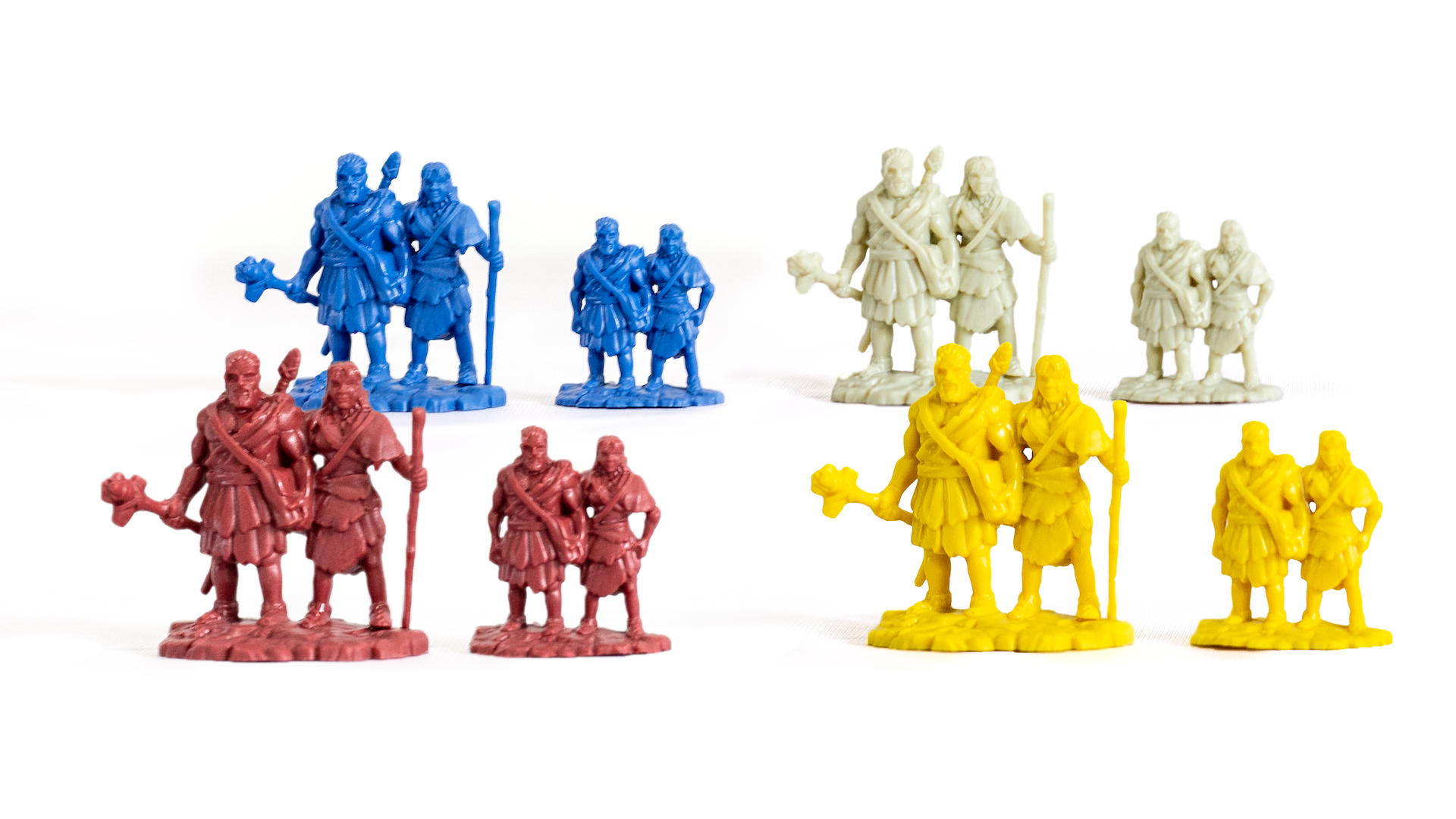 A product shot of Catan - Dawn of Humankind, which is a reboot of the 2002 board game Settlers of the Stone Age.