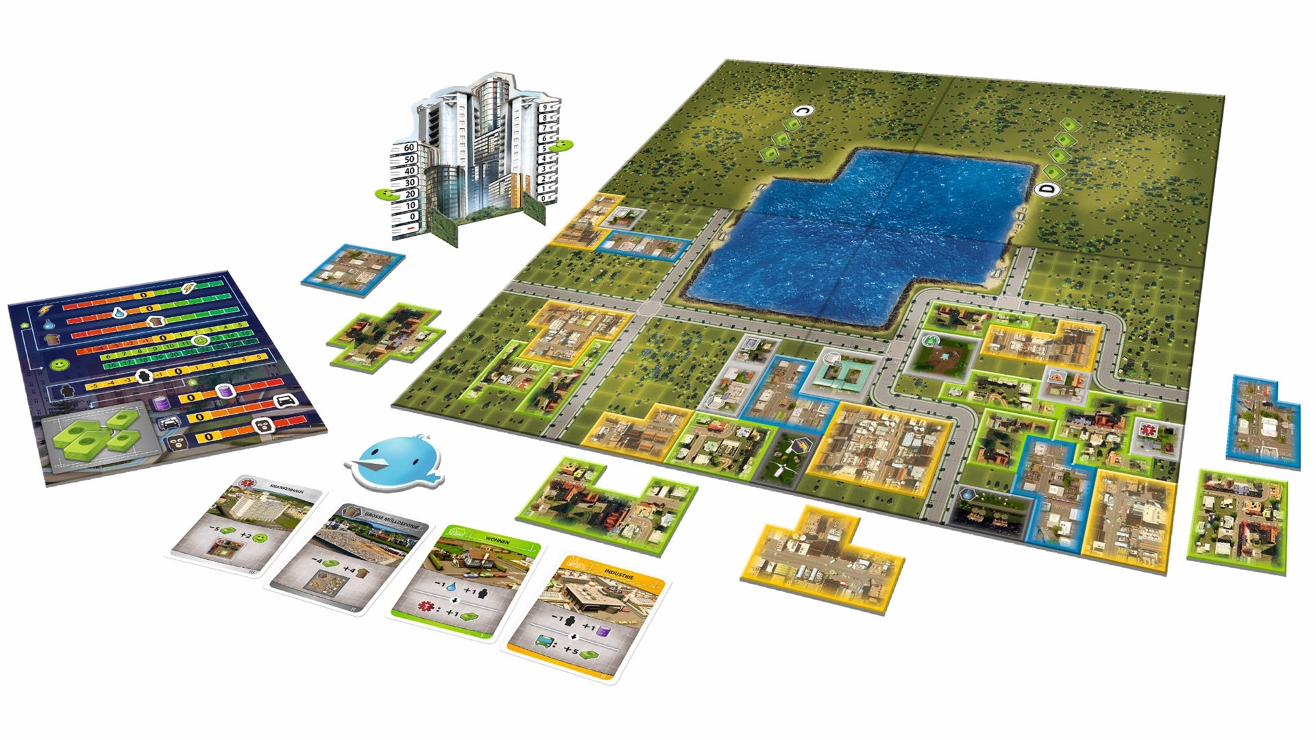 Cities: Skylines - The Board Game gameplay layout