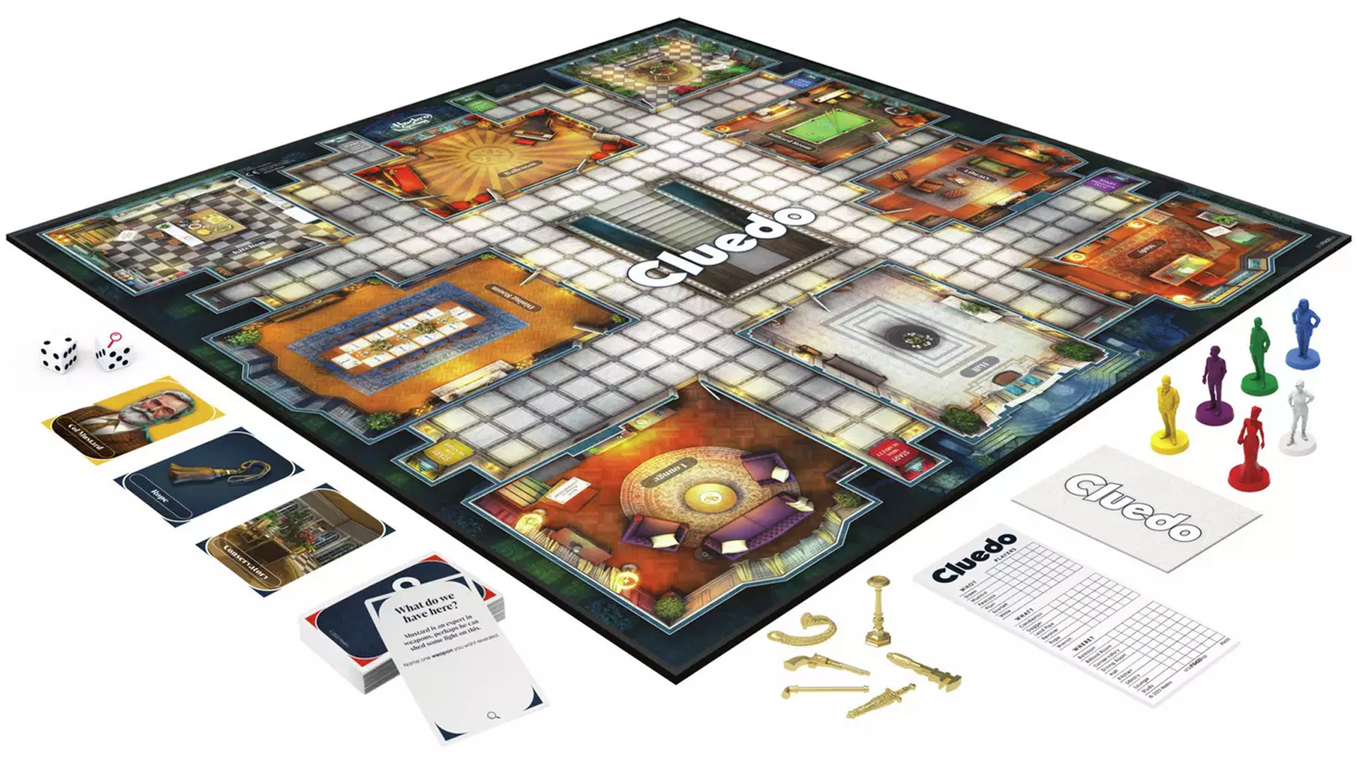 A layout image for the new version of Cluedo.