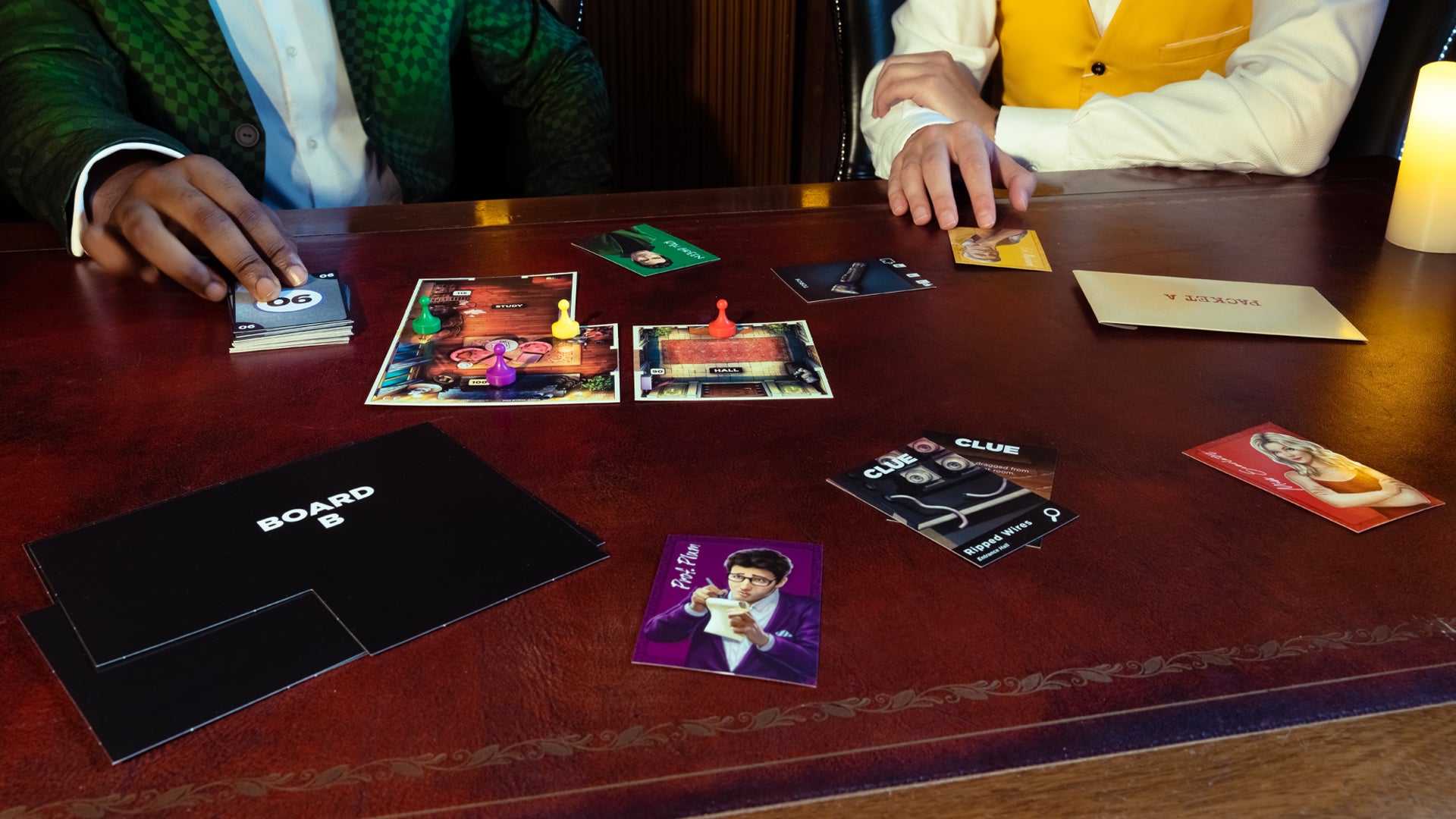 Image for Cluedo: Treachery at Tudor Mansion reimagines the board game classic’s murder mystery as an escape room in a box