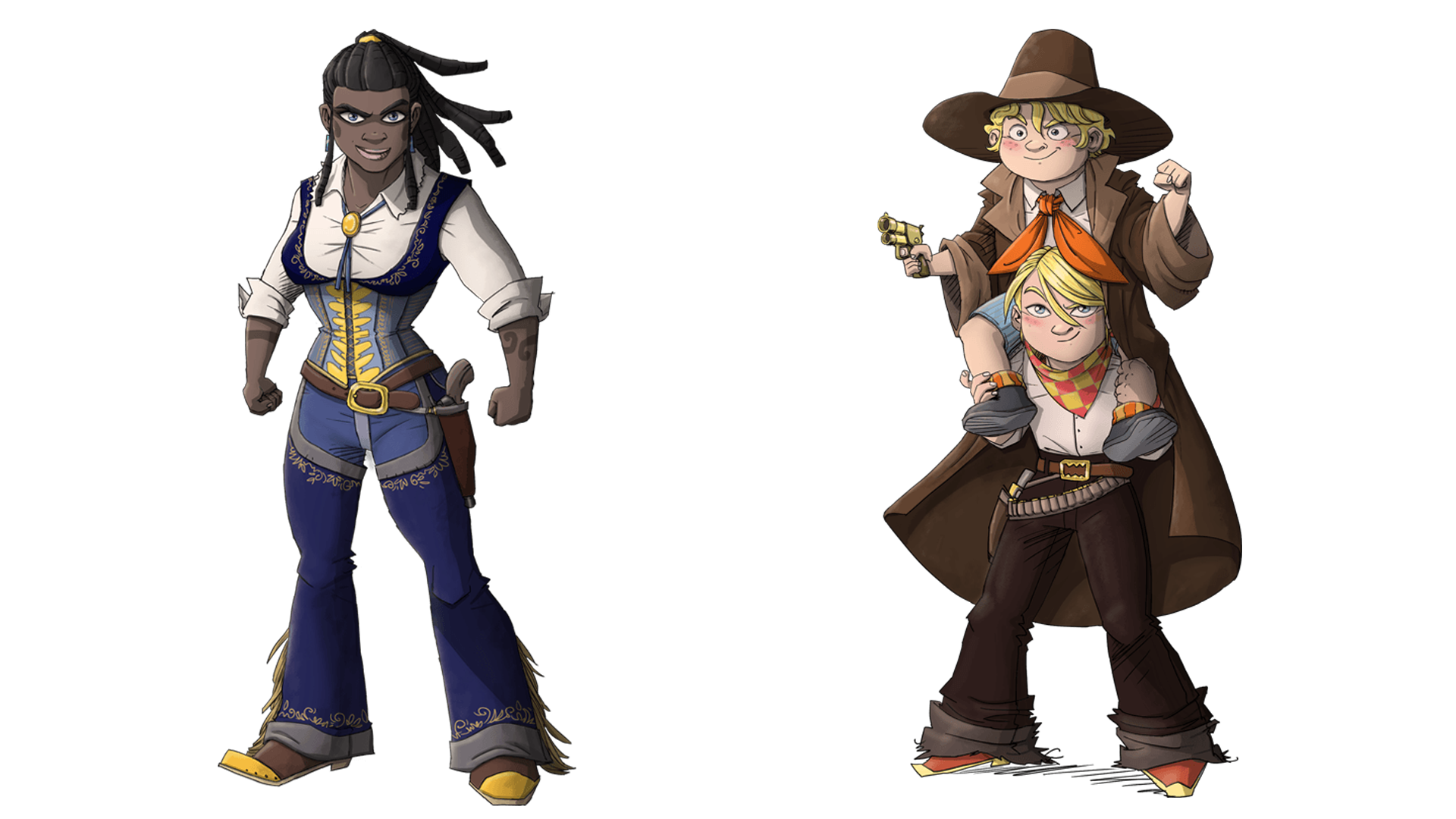 Colt Express: 2 Trains & 1 Mission artwork characters