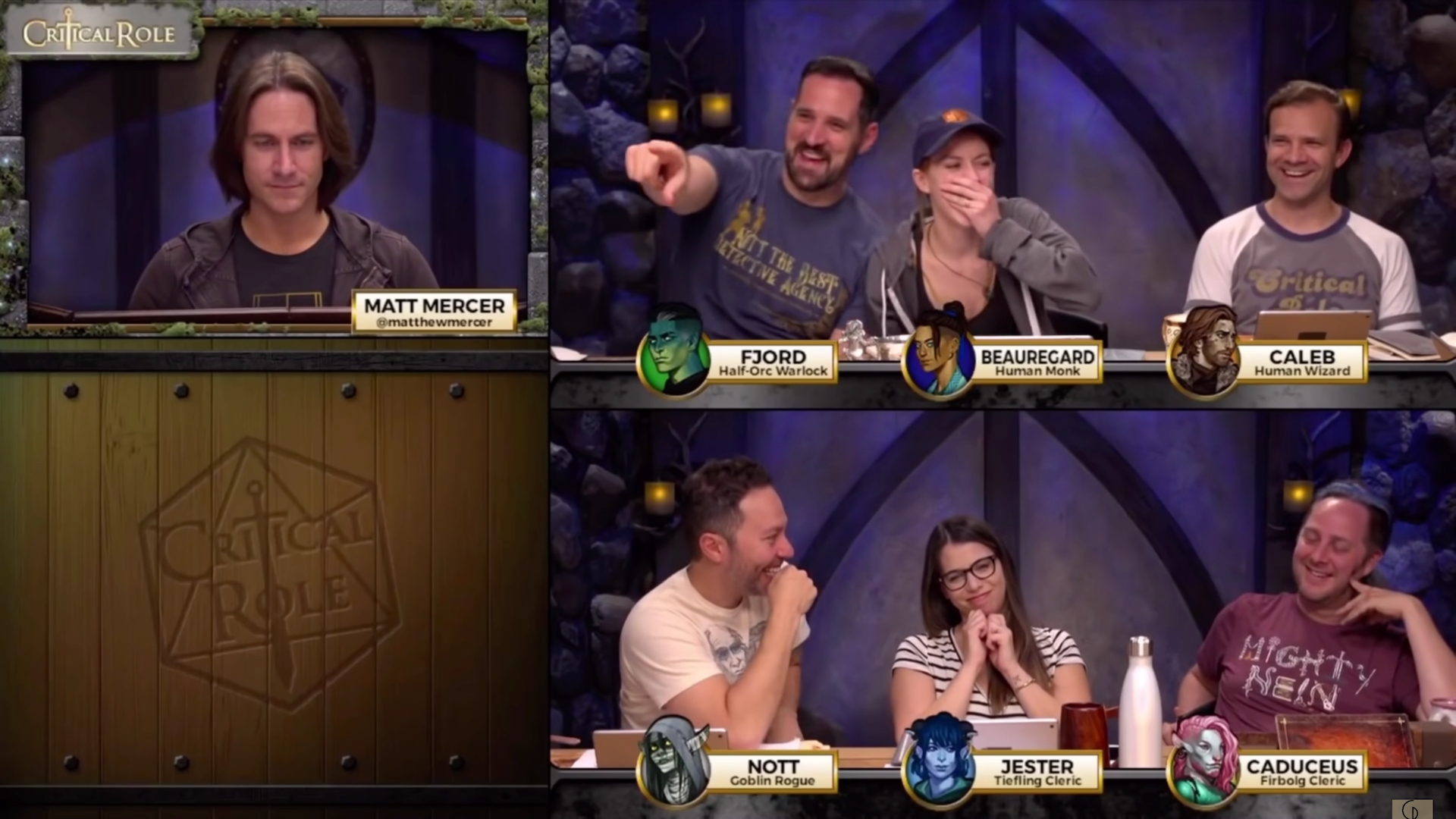 The Critical Role cast react to a joke line that stops DM Matt Mercer in his tracks during an episode of the wildly popular tabletop RPG actual play series.