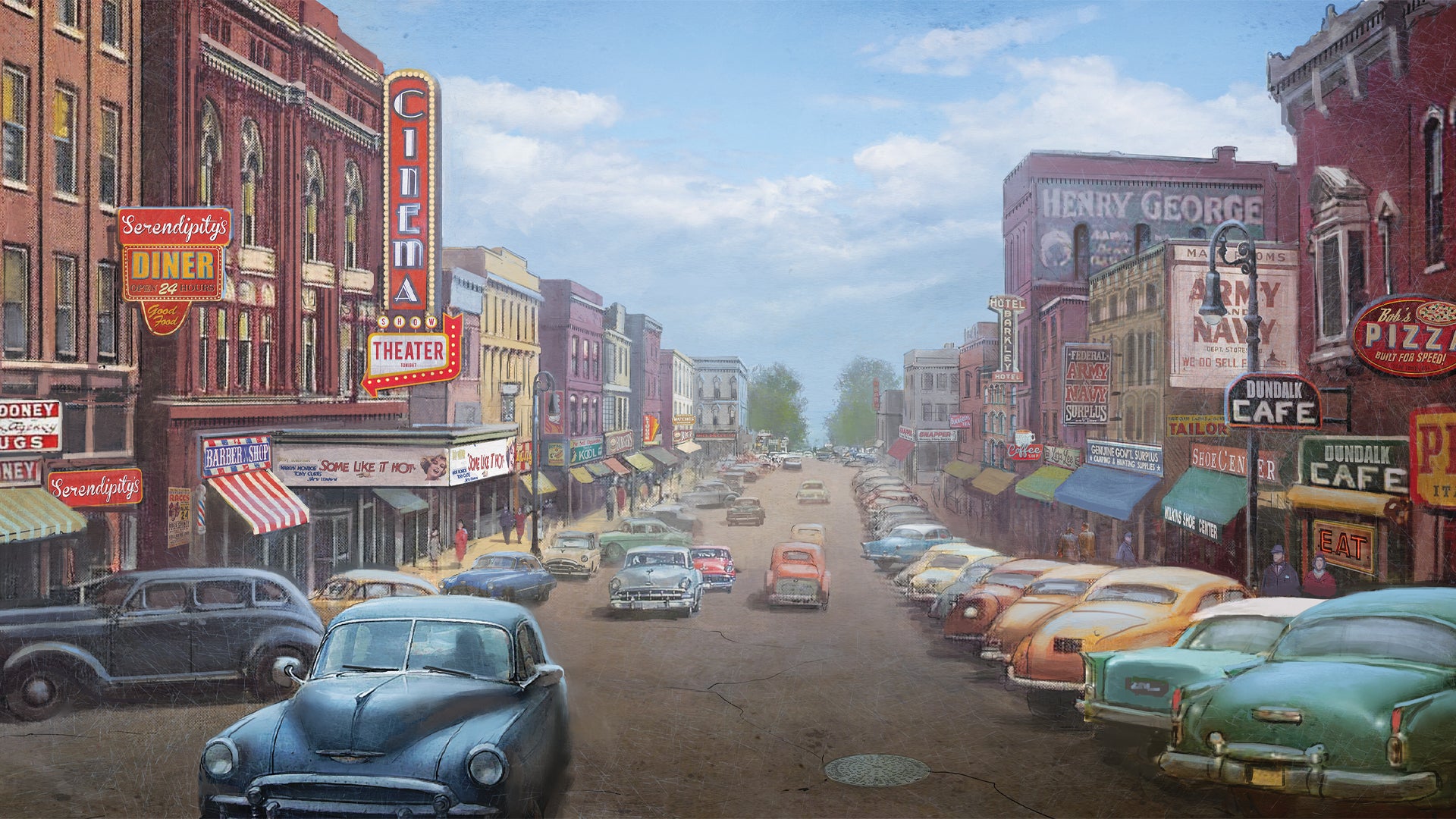 Damien 1958 TIME Stories board game artwork