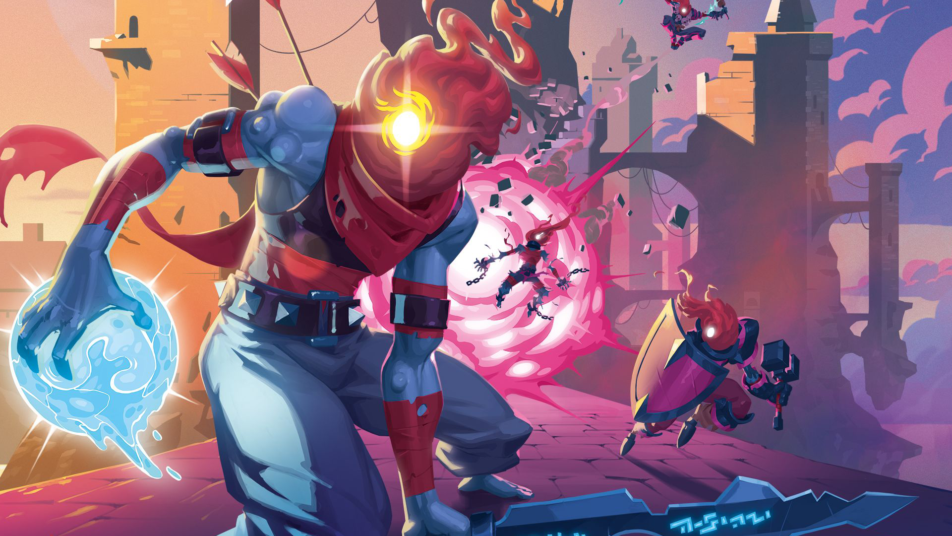 The front cover of Dead Cells: The Rogue-Lite Board Game.