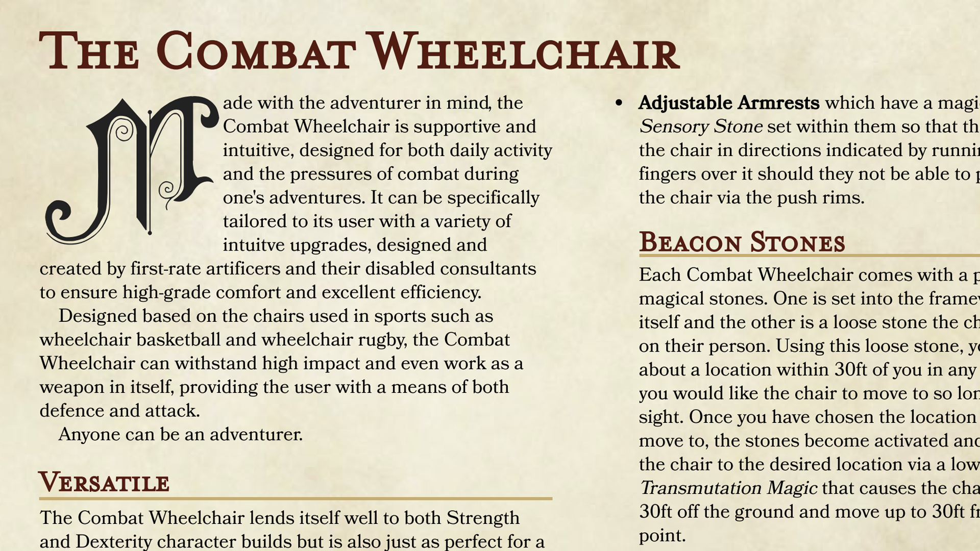 Dungeons & Dragons 5E modder creates combat wheelchair for ...
