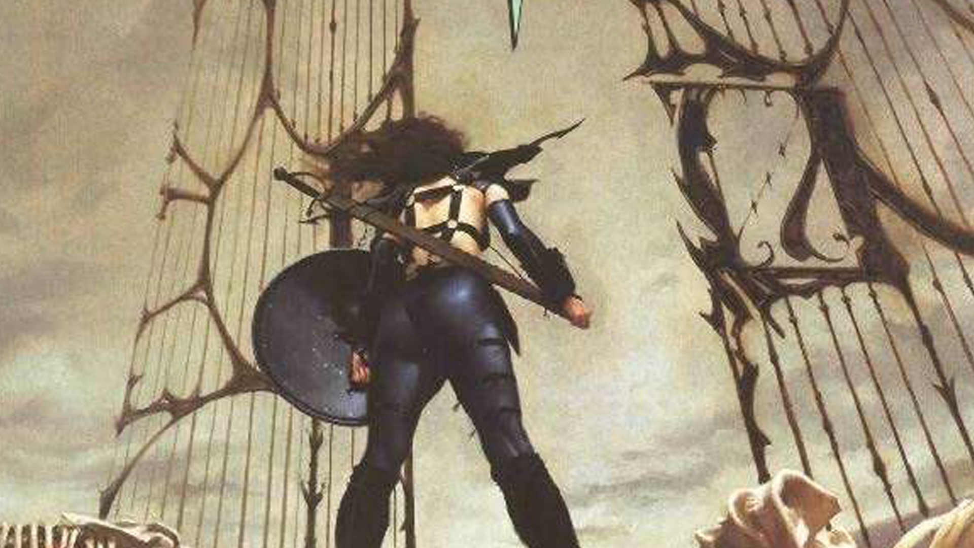 The cover of the D&D RPG In the Abyss book.