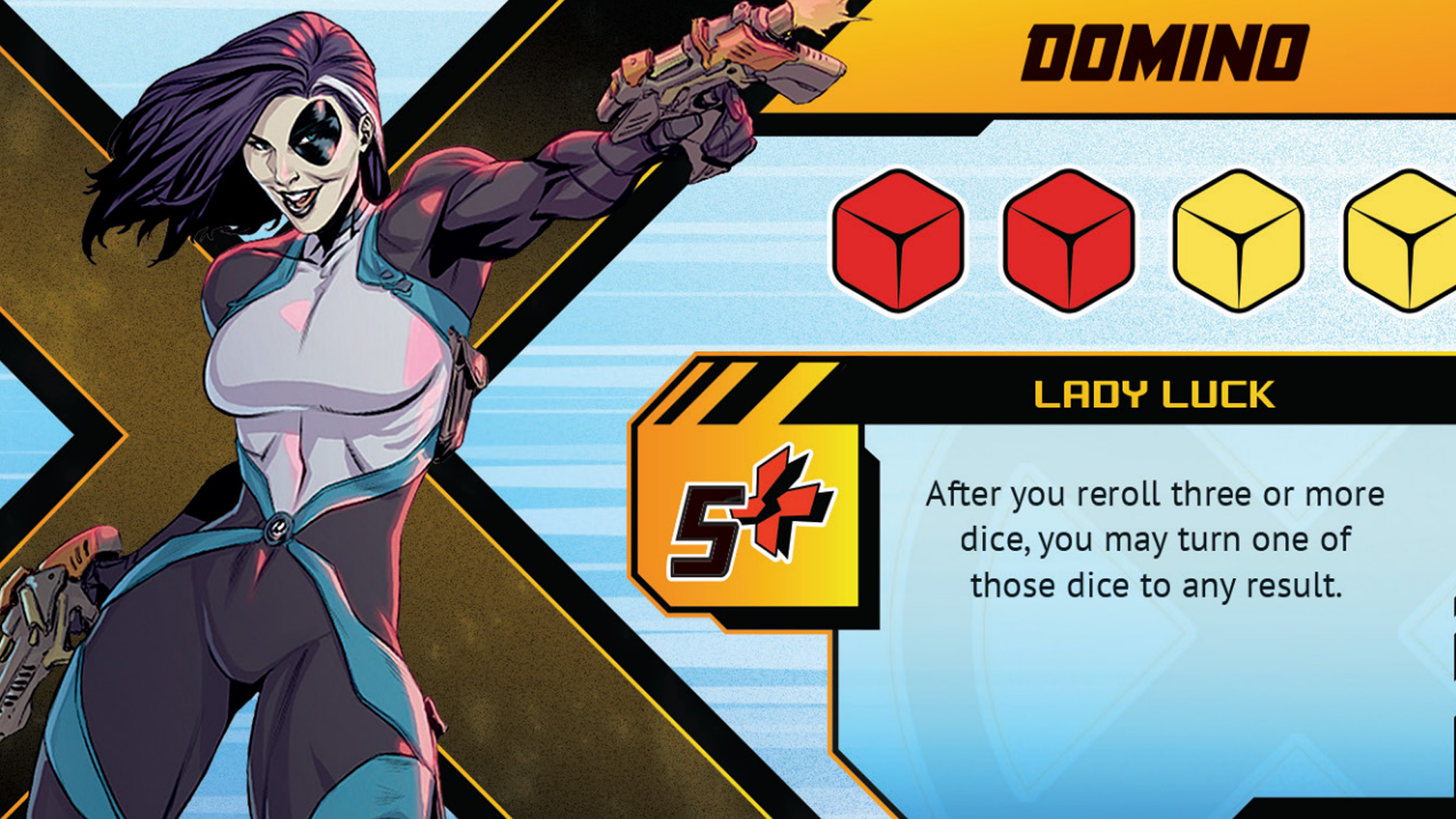 Domino X-Men: Mutant Insurrection card