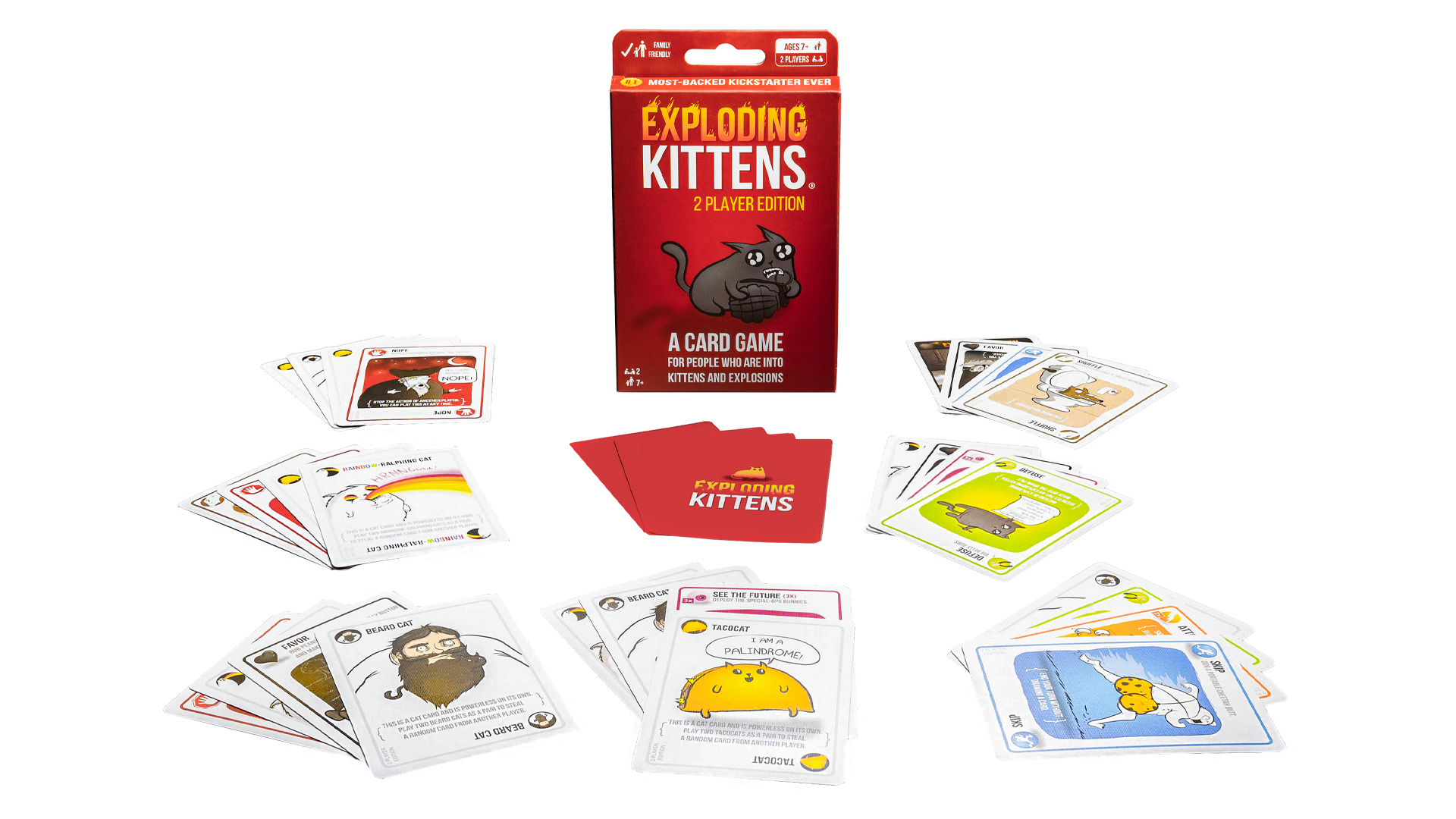 Exploding Kittens 2-Player Version layout