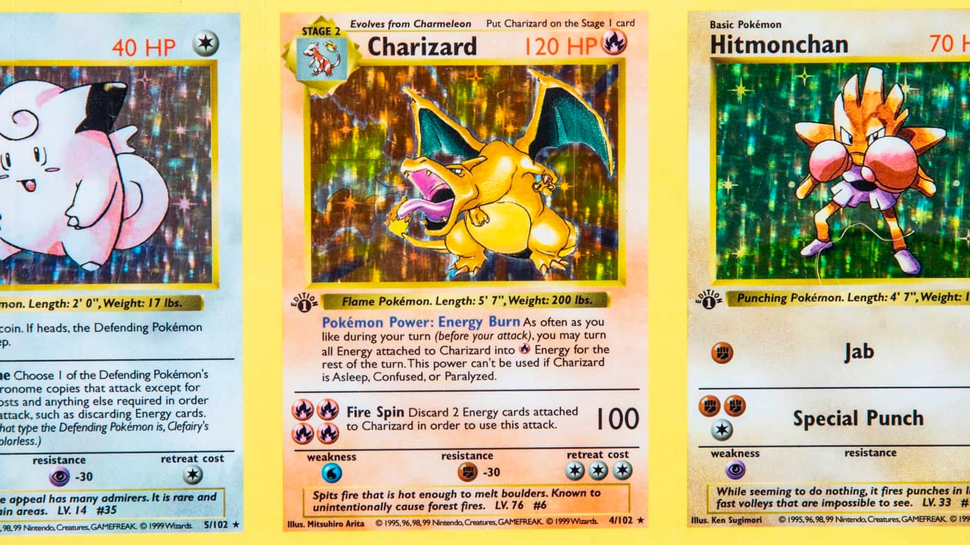 Uncut sheet of rare first-edition Pokémon cards, including two shadowless  Charizards, appears at auction | Dicebreaker