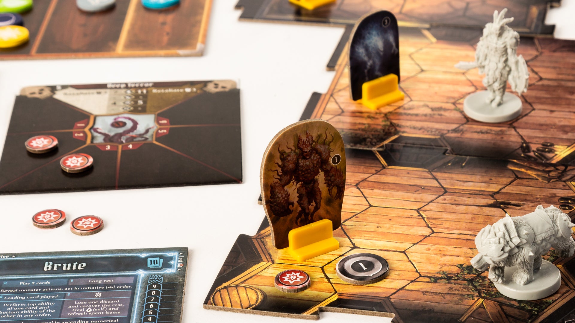 Gloomhaven strategy board game gameplay layout