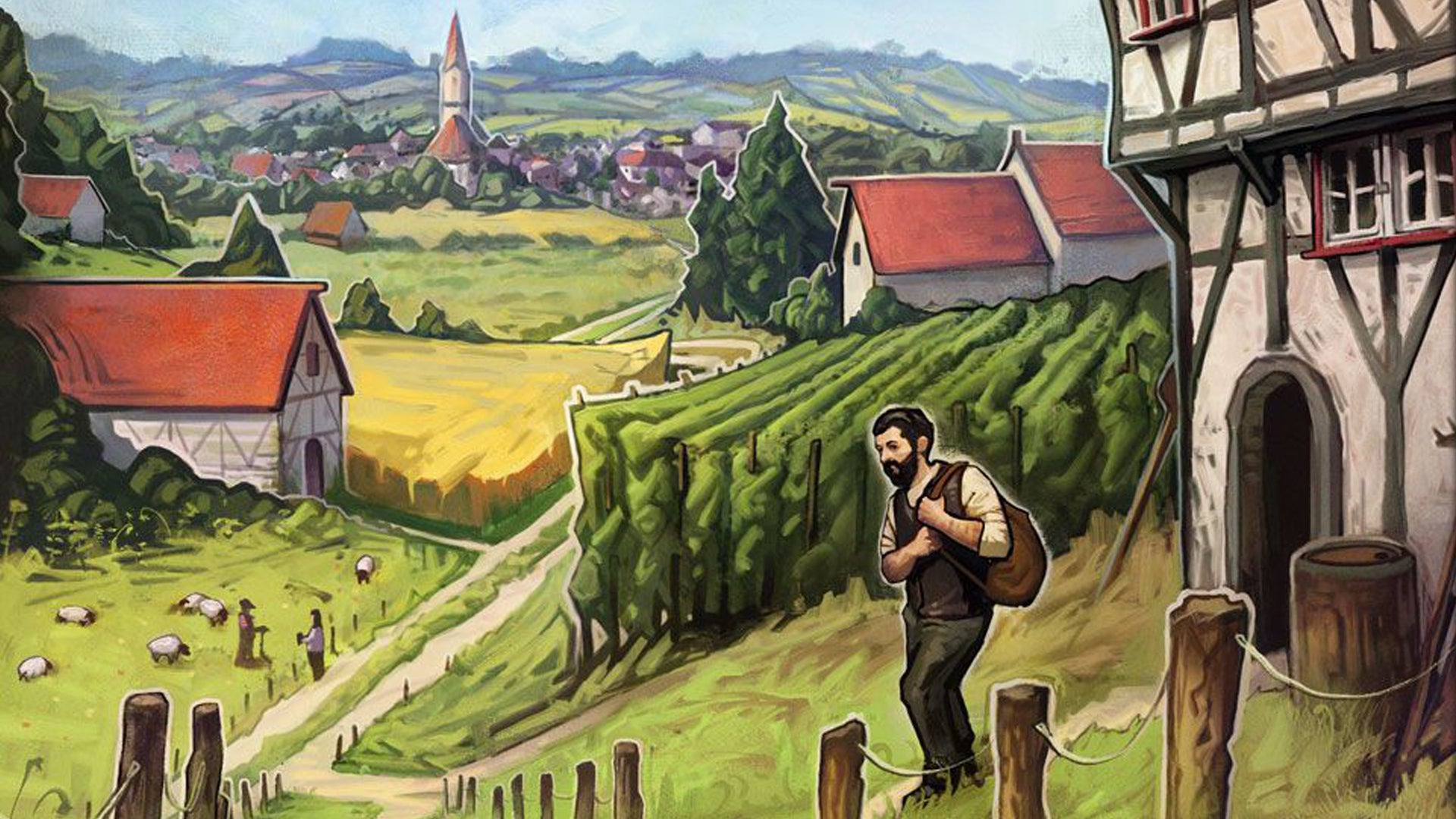 Hallertau board game box artwork