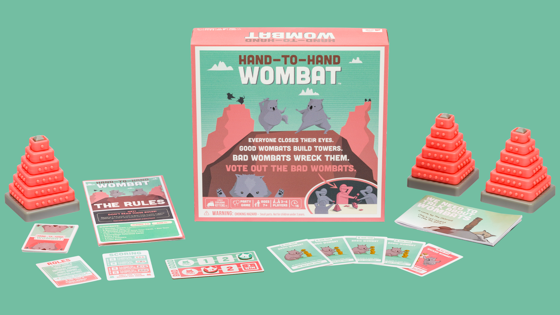 Image for Exploding Kittens creators return to Kickstarter with new party game Hand-to-Hand Wombat
