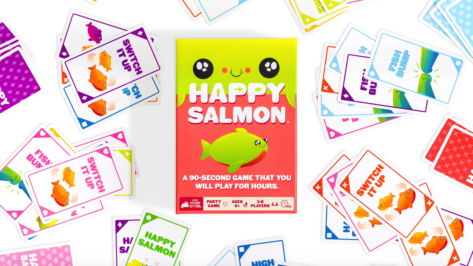 Blue Edition Happy Salmon Card Game 