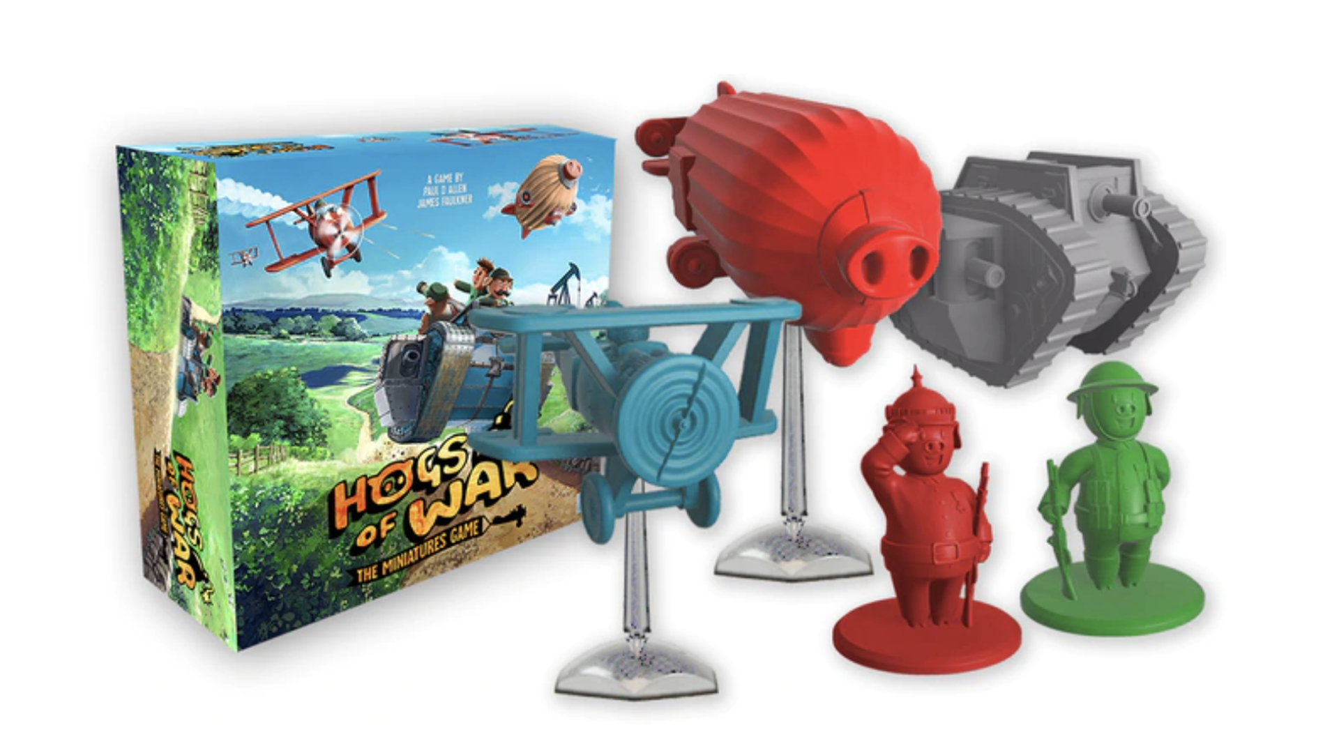 Hogs of War: Miniatures Game box contents