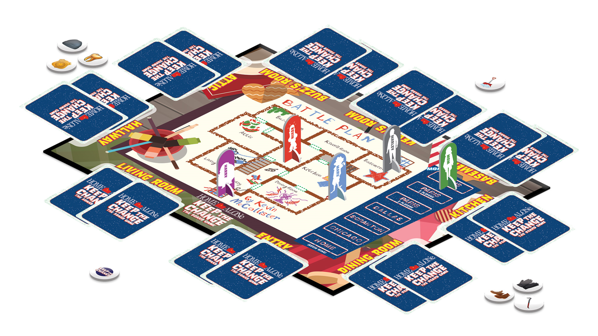 Image for Relive the holiday hijinks and harm of Home Alone in competitive board game Keep the Change