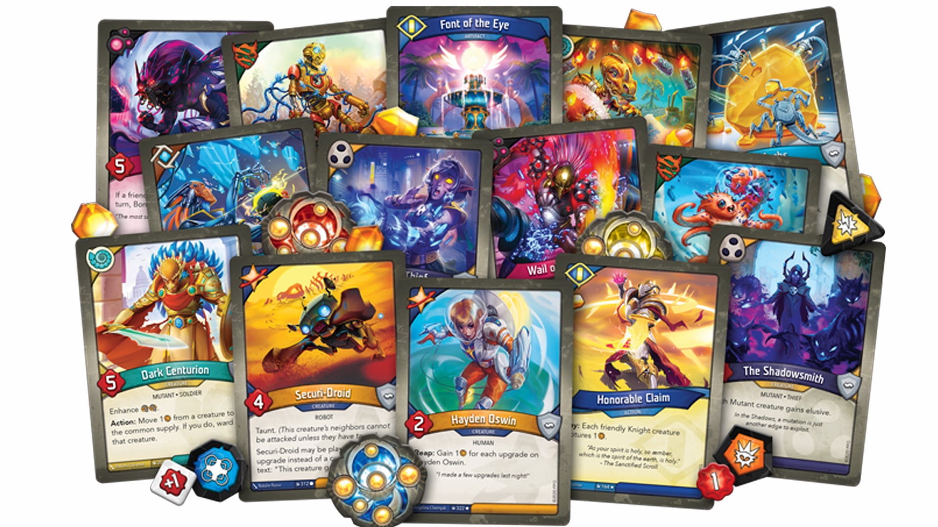 Keyforge Mass Mutation trading card game card fan 2