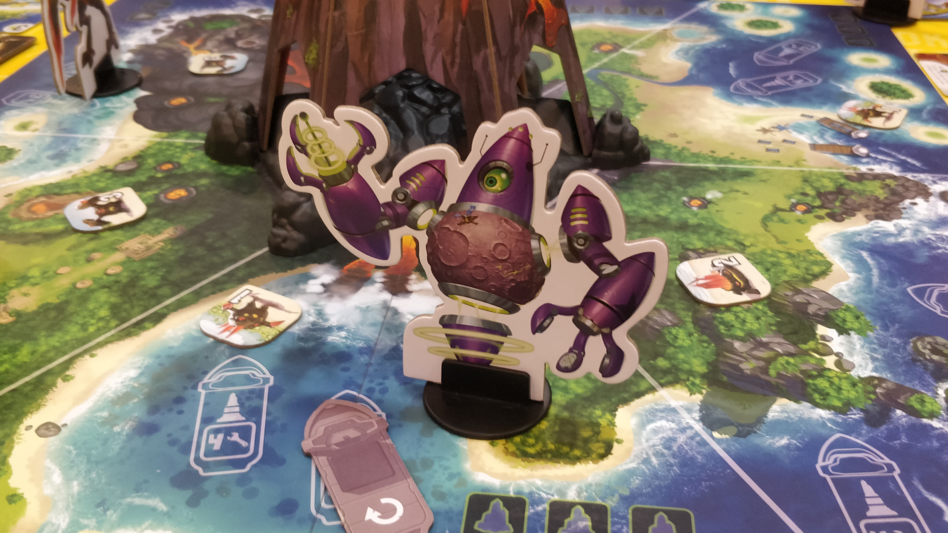 An image of the board for King of Monster Island