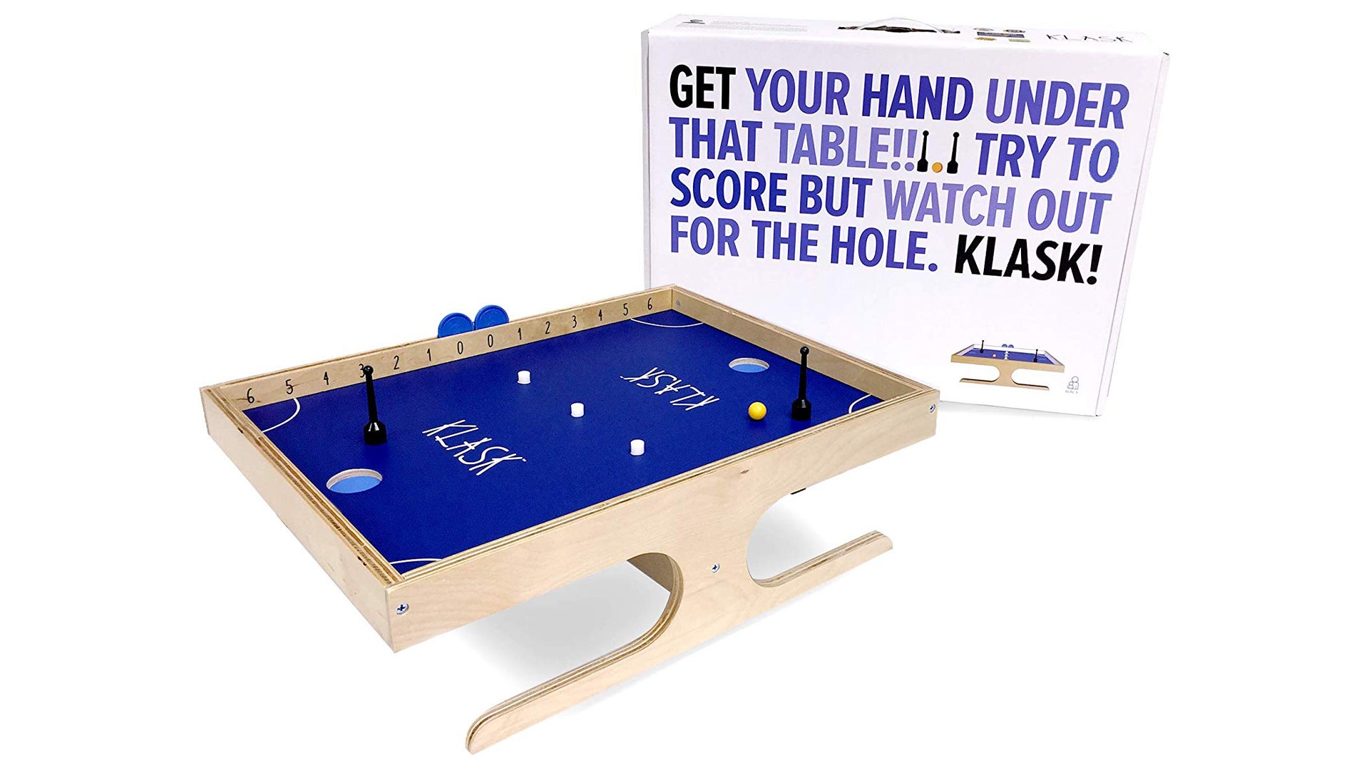 Klask board and box