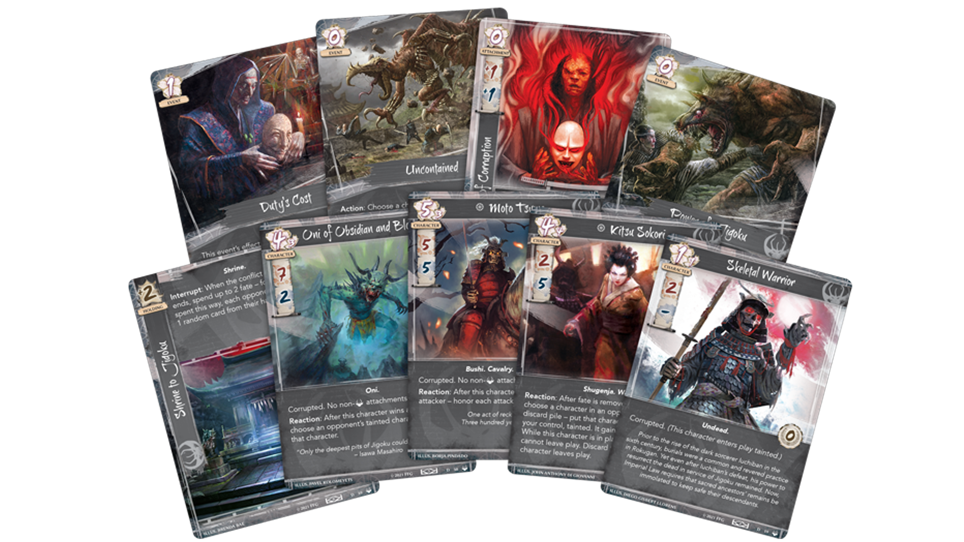 Legend of the Five Rings: The Card Game - Under Fu Lengs Shadow cards