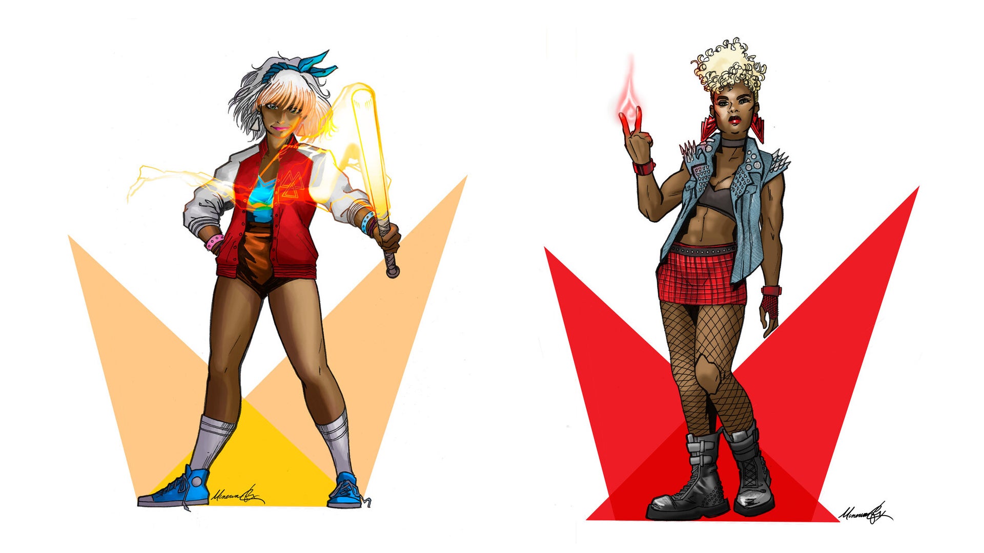 Lighthearted RPG artwork characters