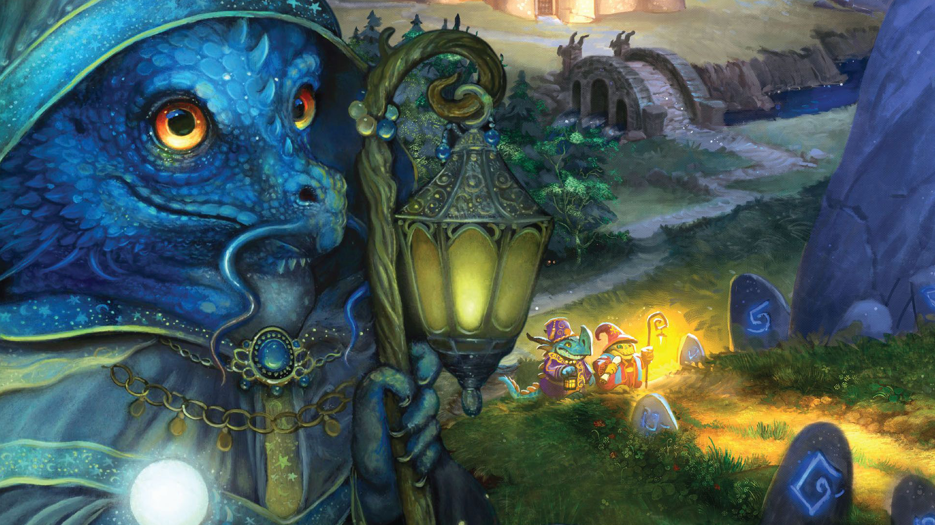 Lizard Wizard board game artwork