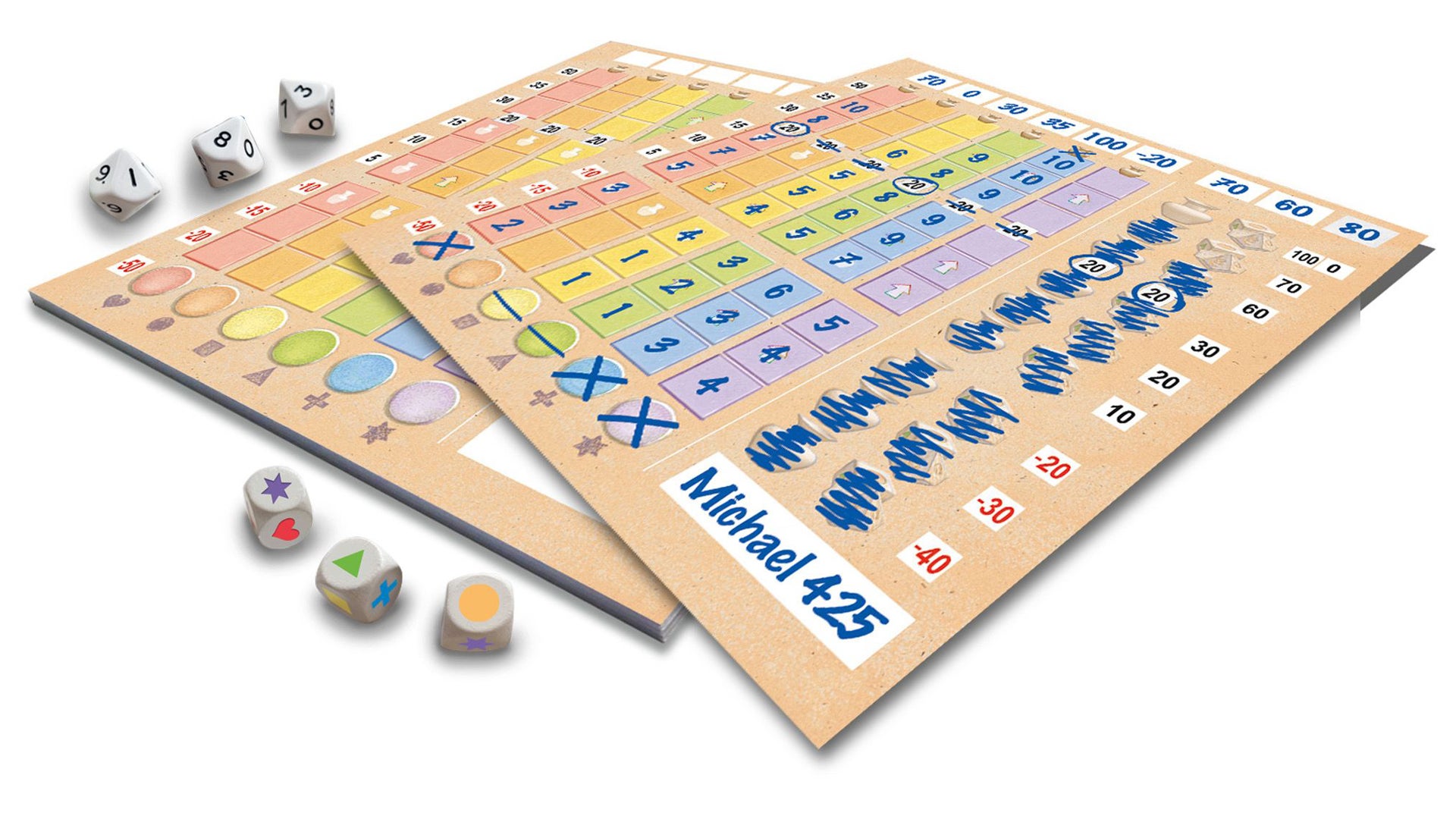 Lost Cities: Roll & Write layout