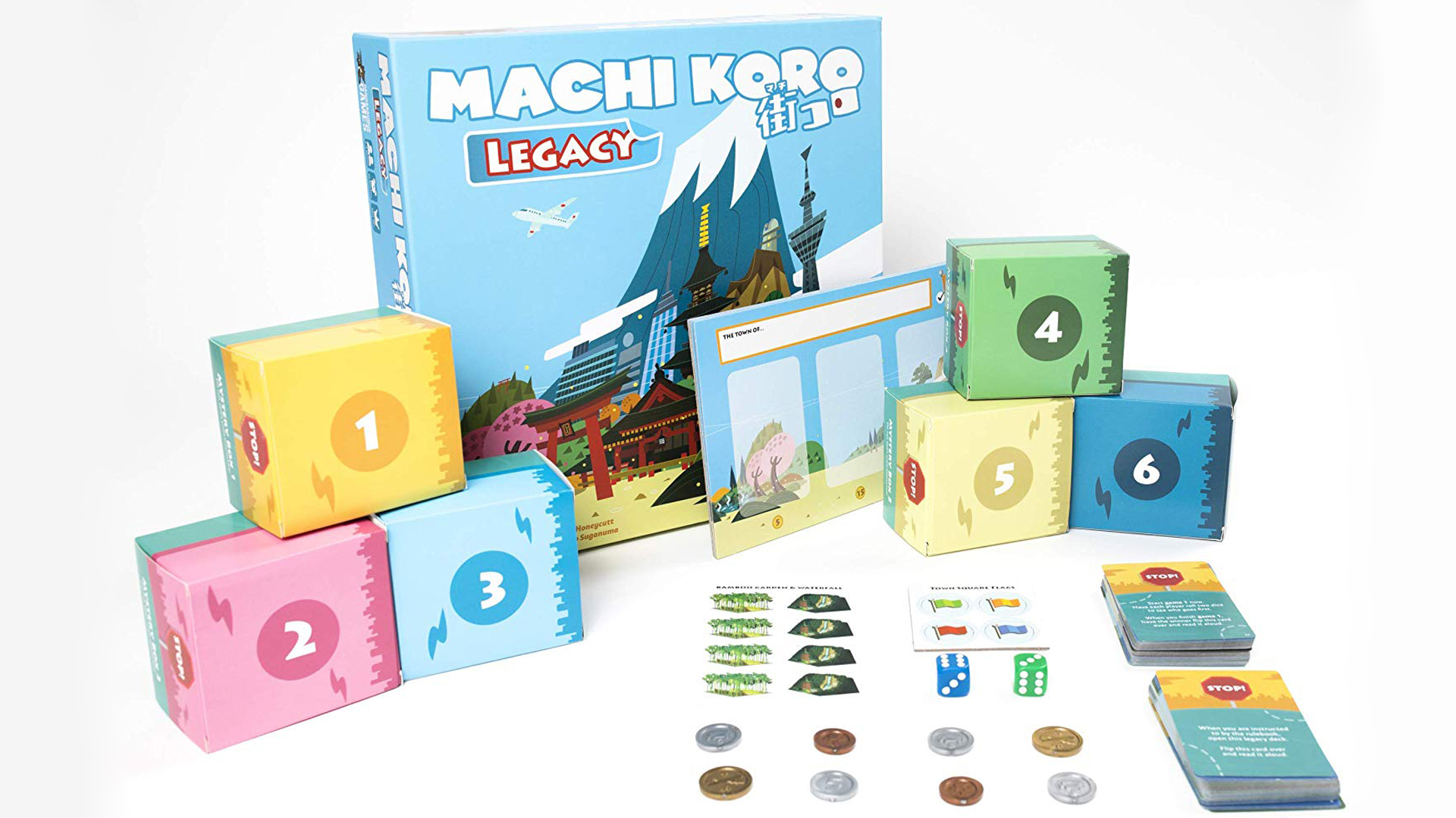 Machi Koro Legacy Oversized Green Die, Dice Official Replacement Game Piece 