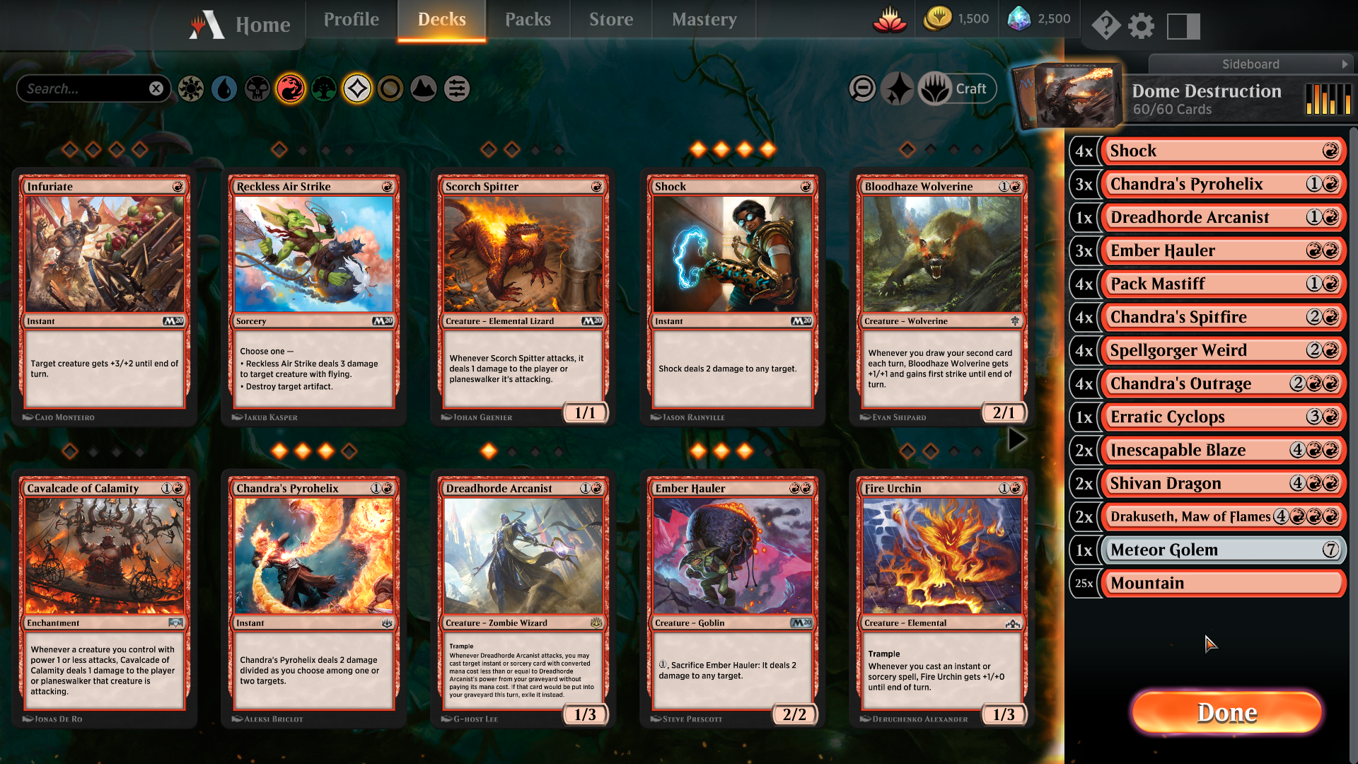Magic: The Gathering Arena app on PC