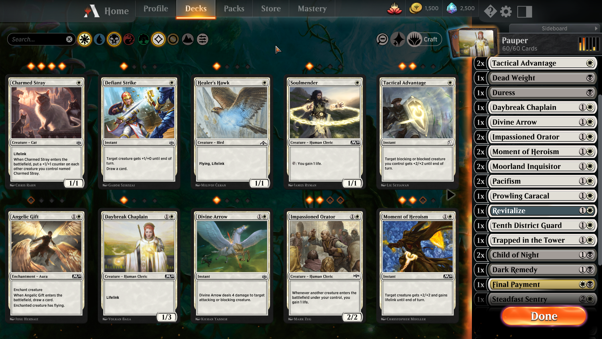Magic: The Gathering Arena app on PC