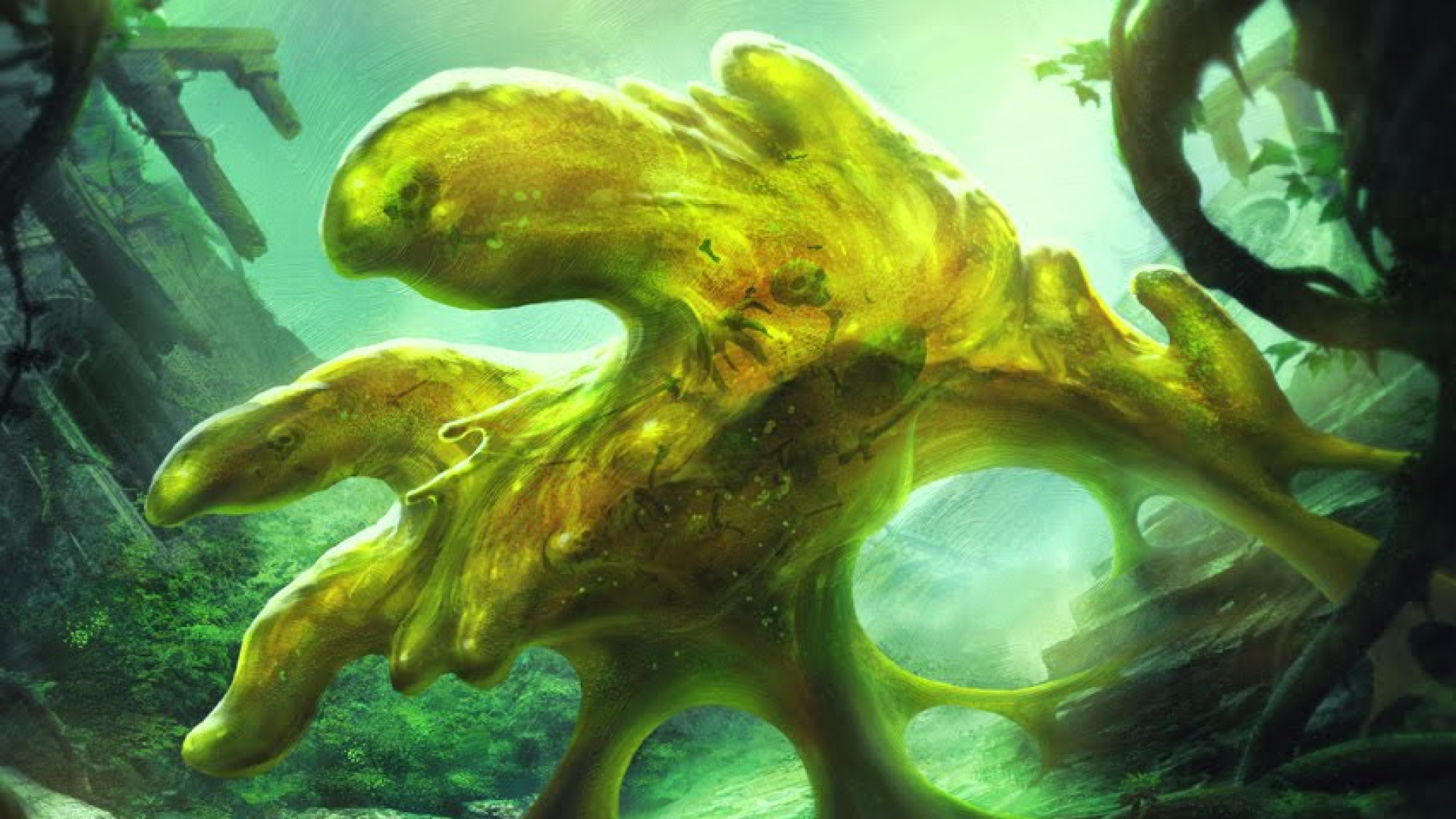 Art for the Magic: The Gathering card Gobbling Ooze.