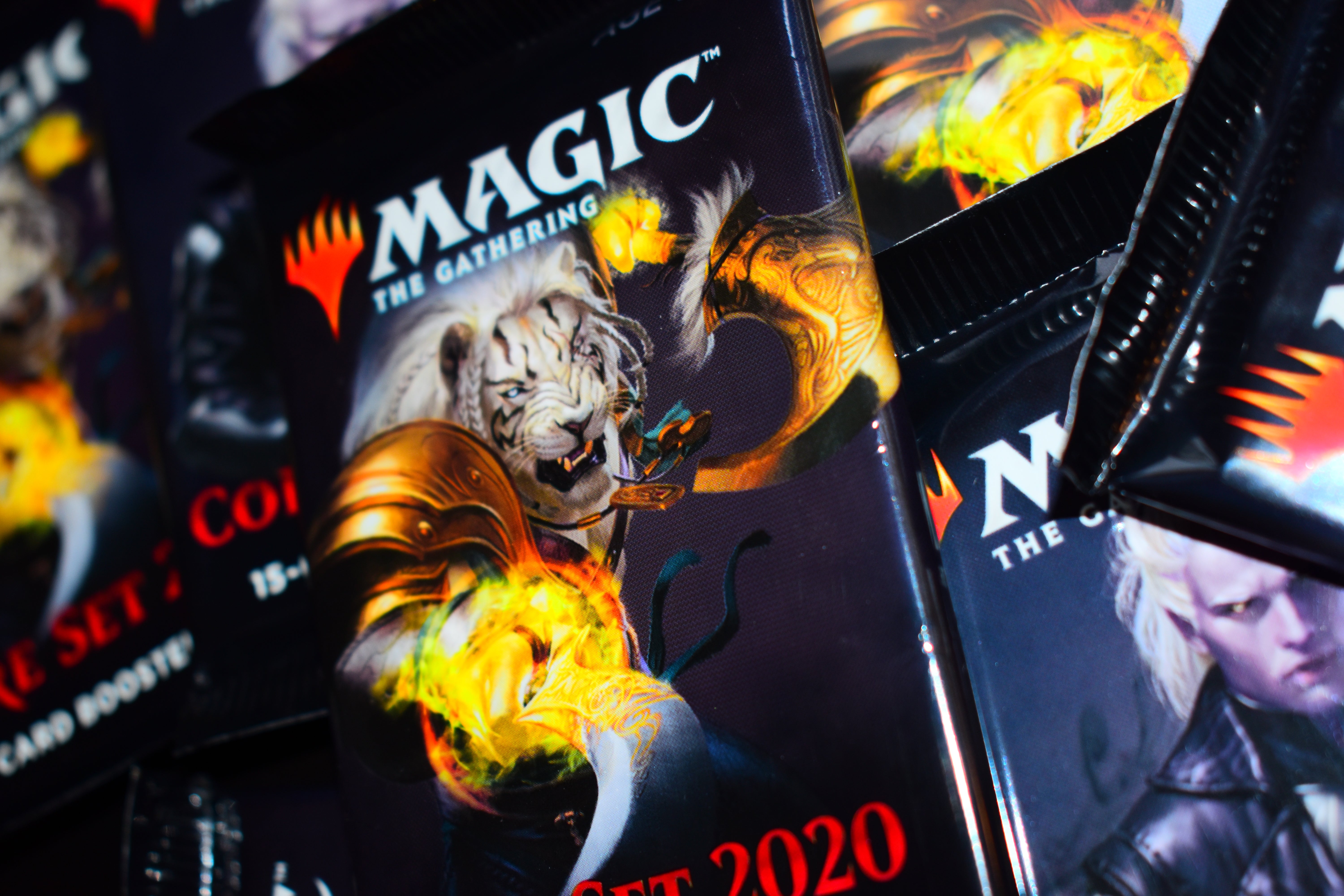 Magic: The Gathering trading card game booster packs