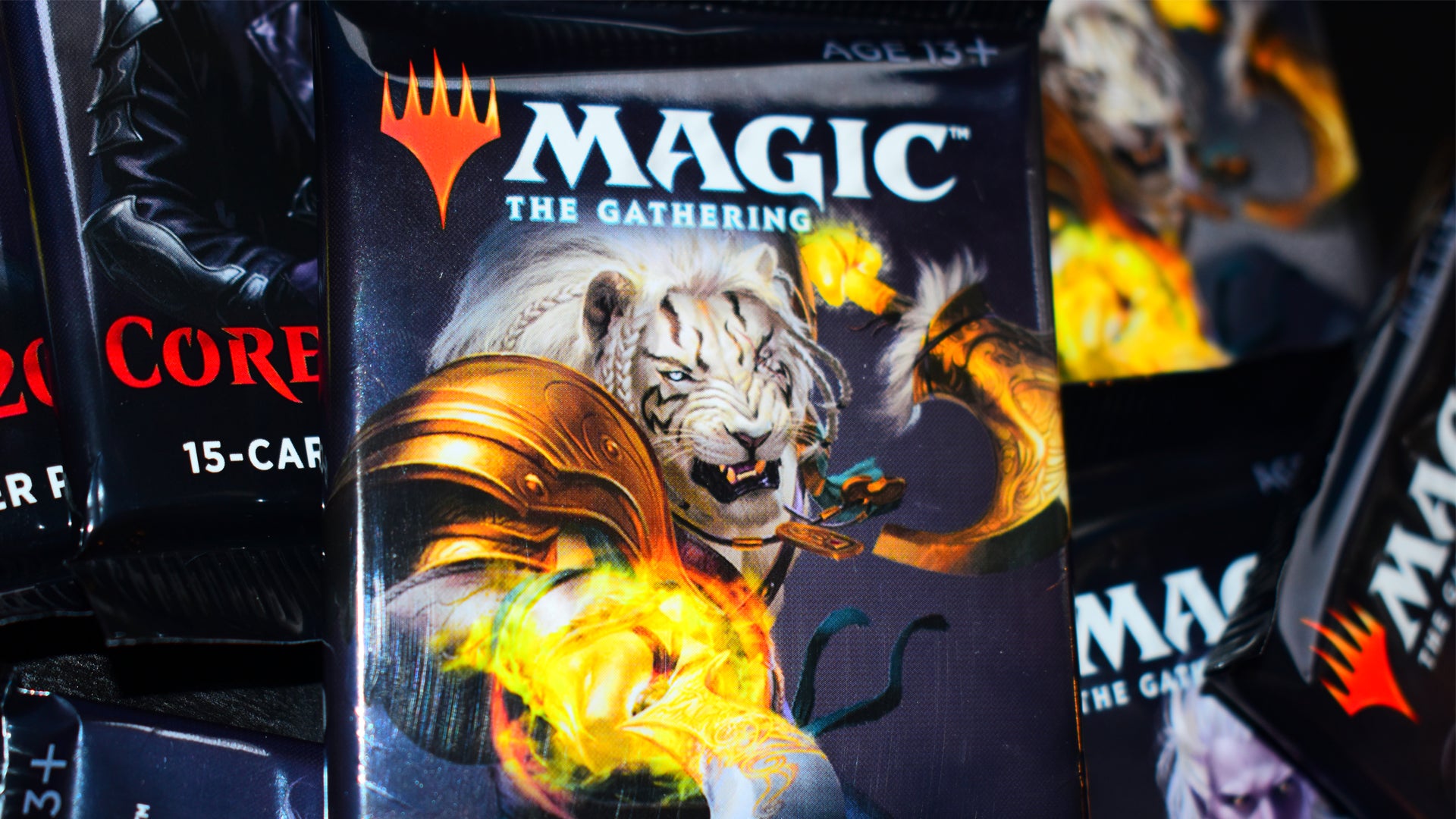 Magic: The Gathering trading card game booster packs