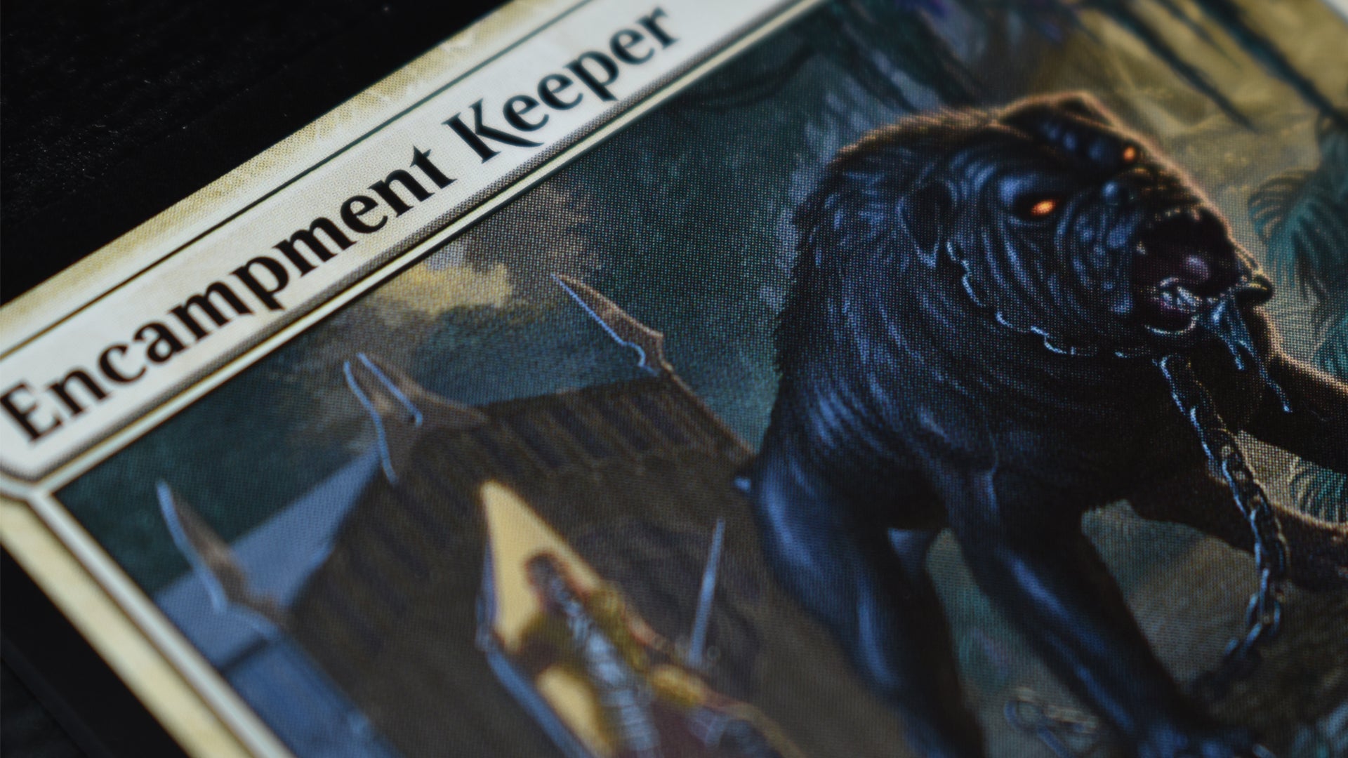 Magic: The Gathering trading card game Encampment Keeper creature card