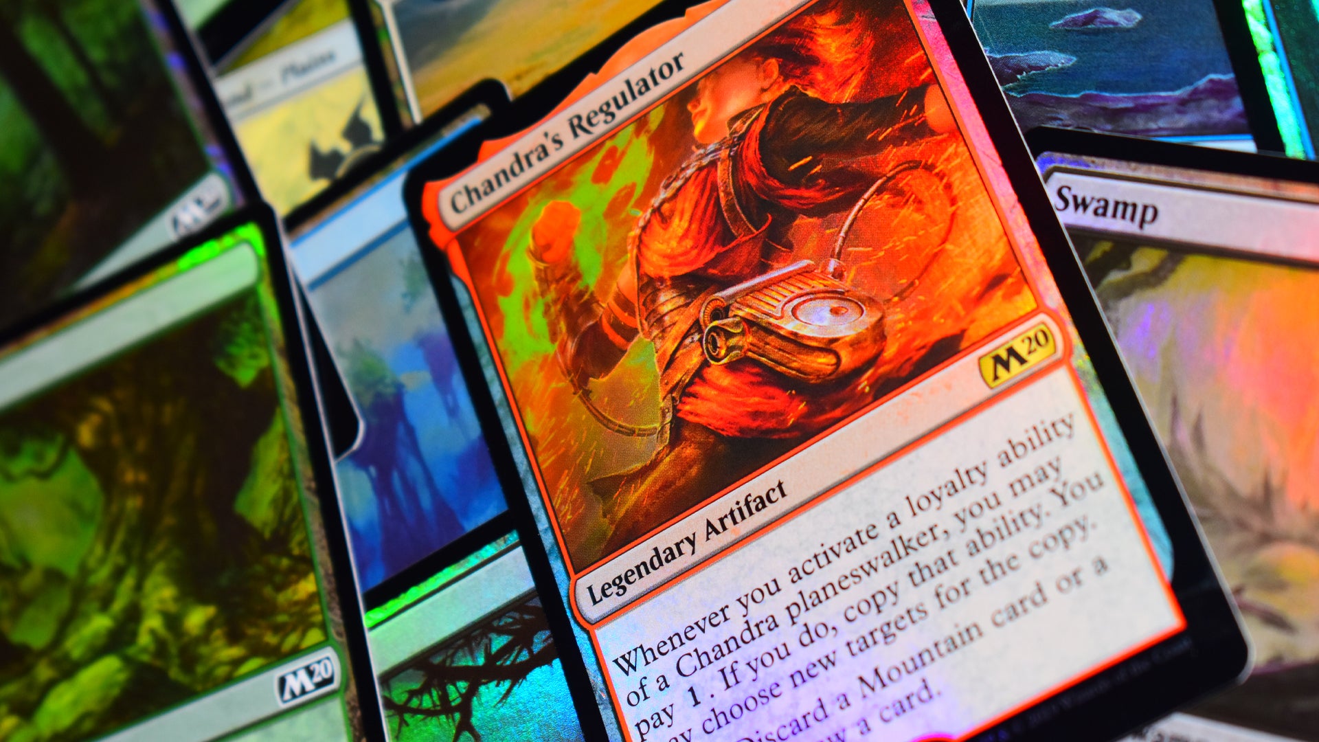 Magic: The Gathering trading card game holographic cards