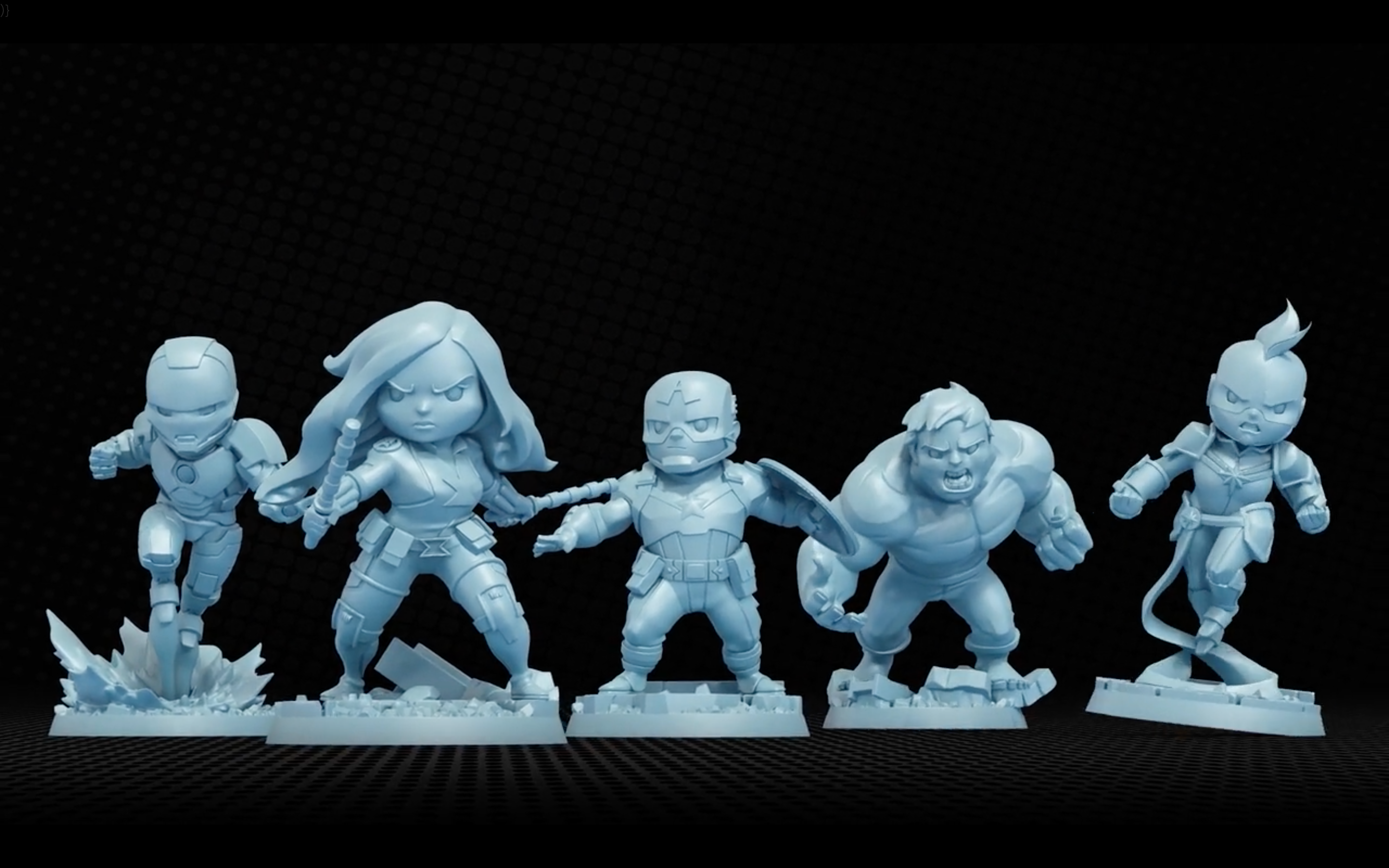 Marvel United board game minis