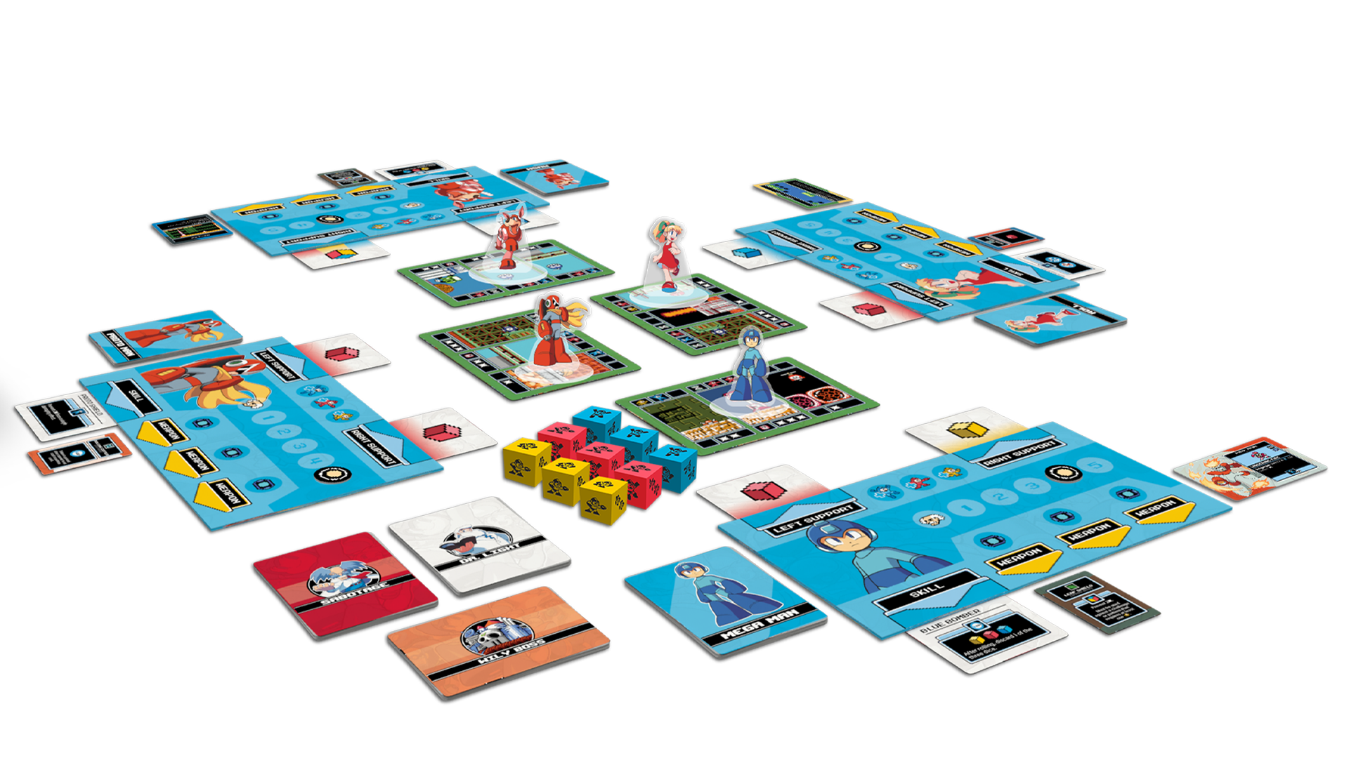 Mega Man Adventures is a co-op board game based on the first three video  games | Dicebreaker